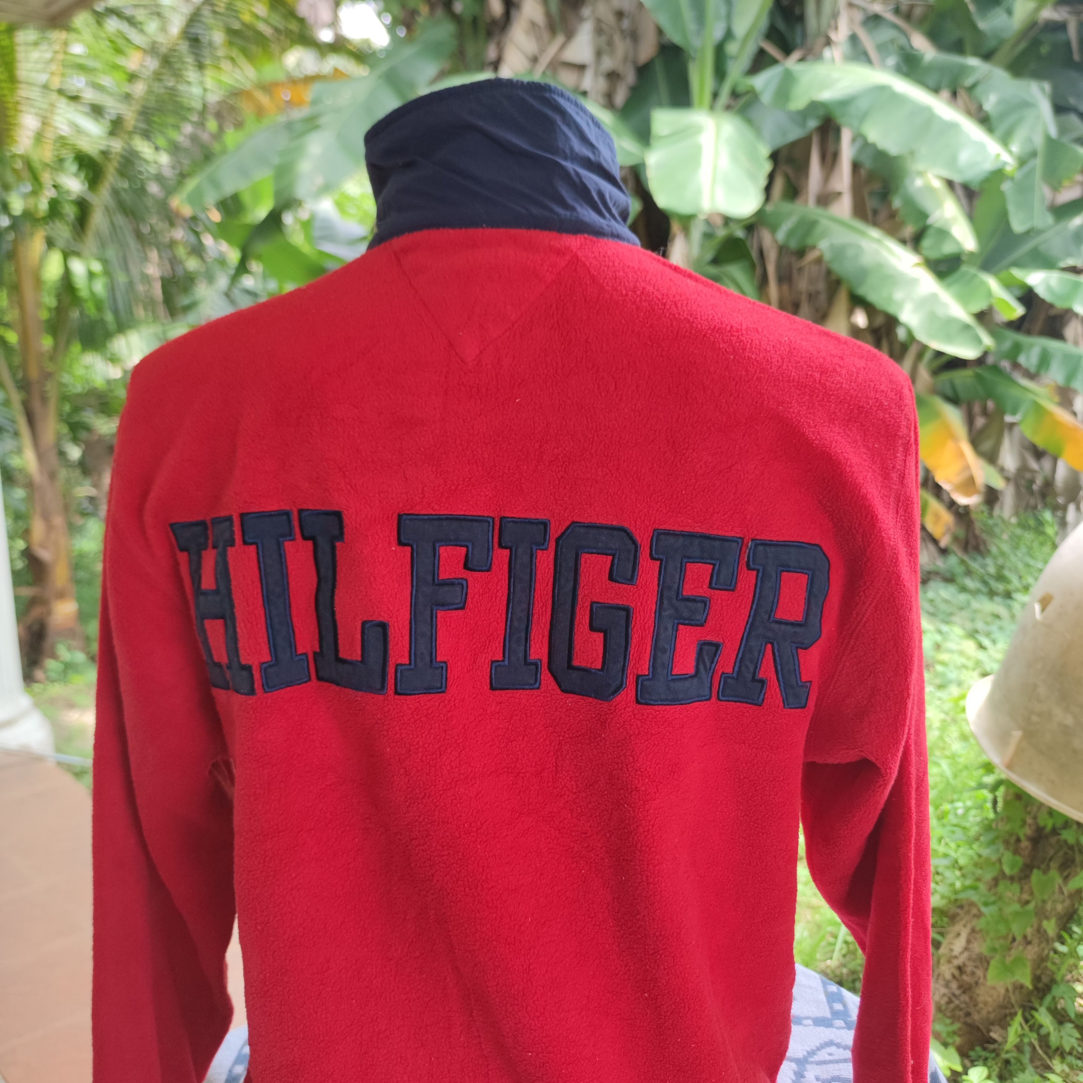 Tommy Hilfiger × Vintage VINTAGE 90S TOMMY HILFIGER HALF ZIPPER FLEECE JUMPER Size US S / EU 44-46 / 1 - 3 Thumbnail