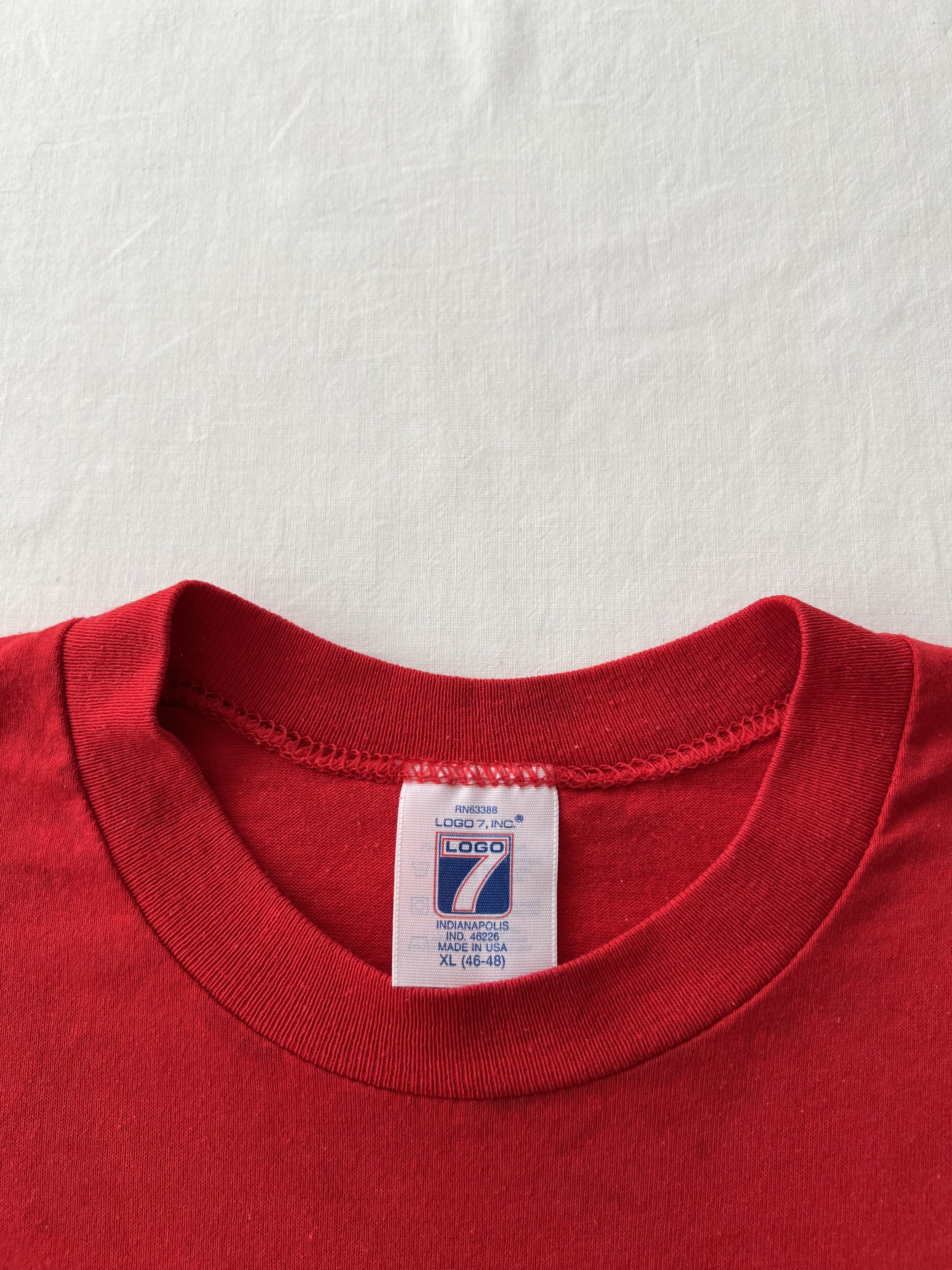 NFL Vintage 90s San Francisco 49ers NFL Logo 7 Red T-shirt Size US L / EU 52-54 / 3 - 12 Thumbnail