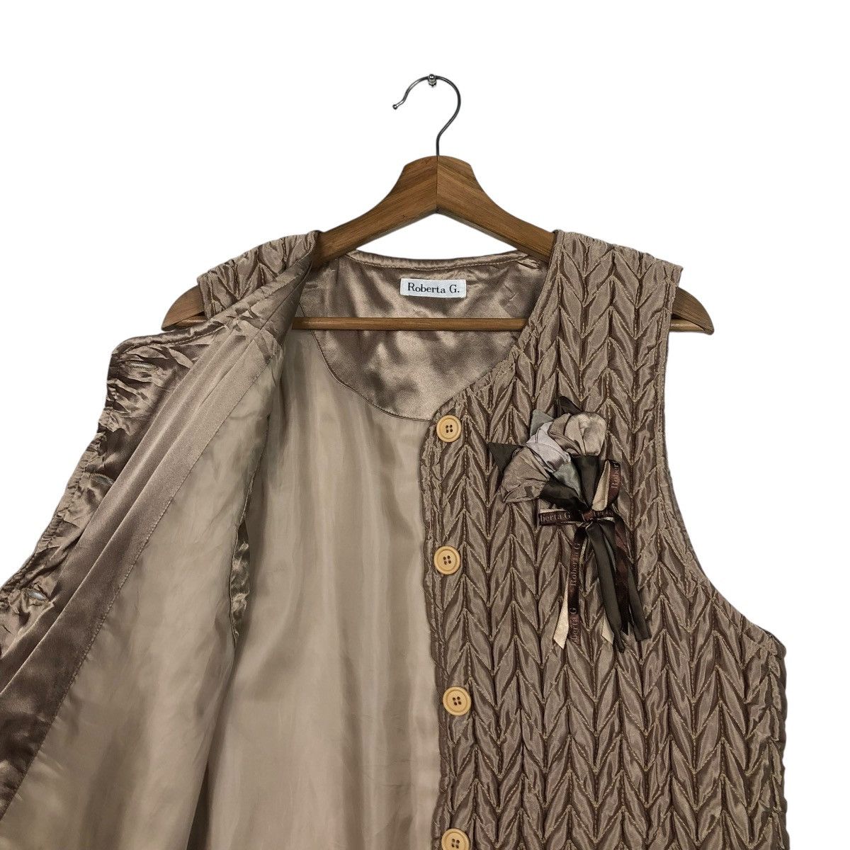 Vintage 🔥VINTAGE QUILTED VEST WORKER DESIGNER ROBERTA G. Size US M / EU 48-50 / 2 - 14 Thumbnail