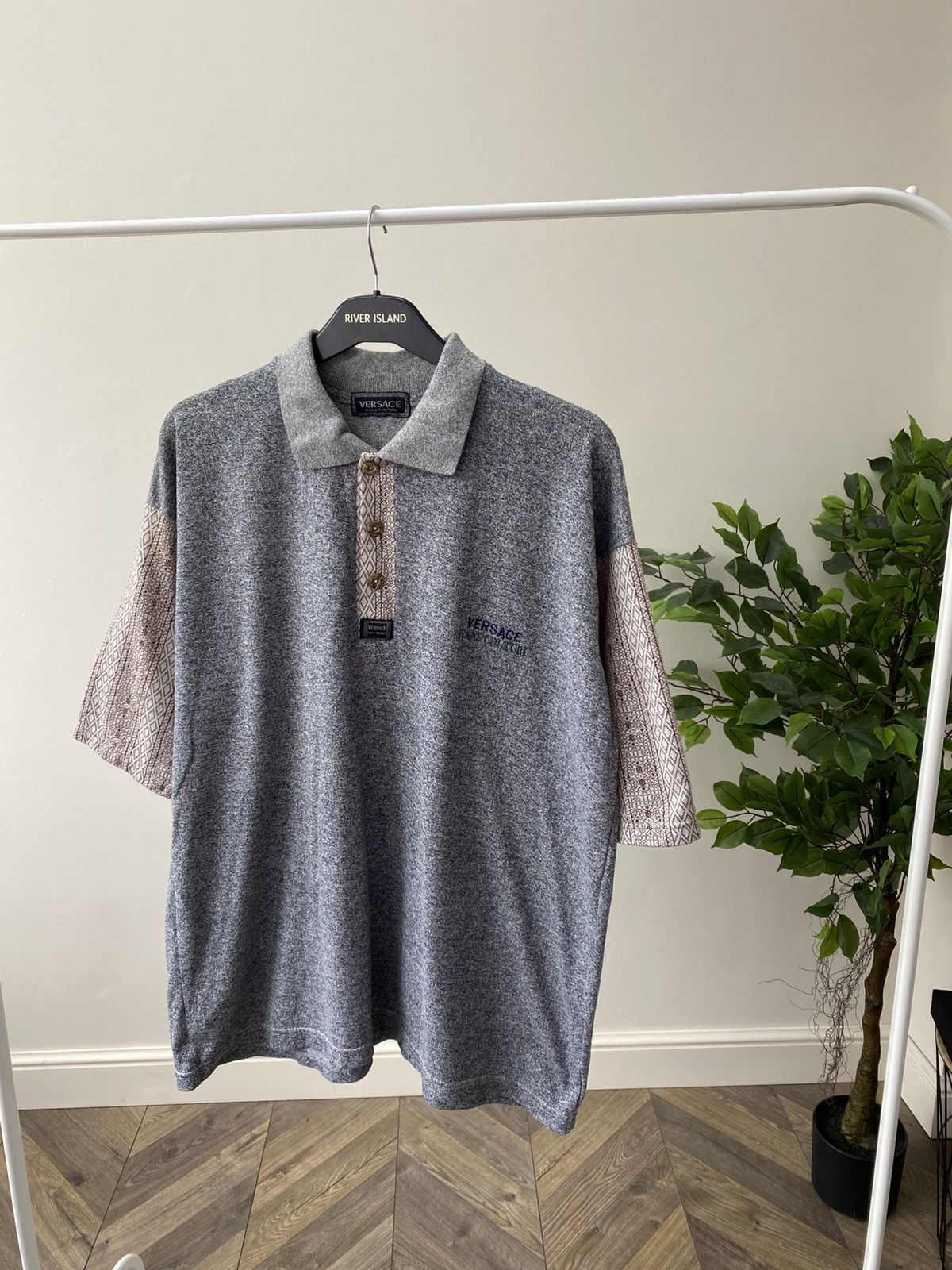 Versace × Vintage Vintage Versace Jeans Couture Old money style polo t- shirt Size US XL / EU 56 / 4 - 4 Thumbnail