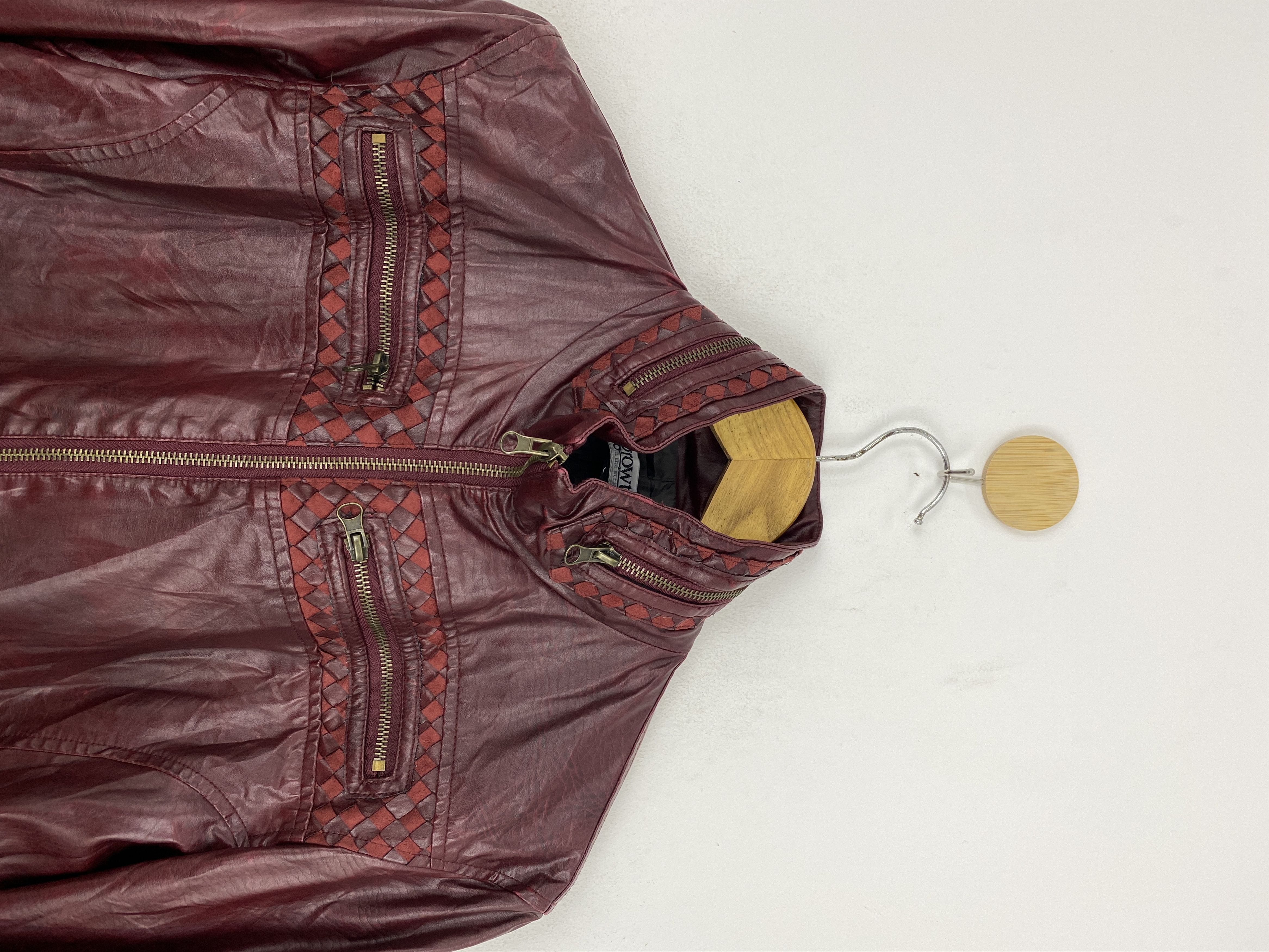 Japanese Brand × Vintage Vintage Japanese Avant Garde Leather Jacket Size US L / EU 52-54 / 3 - 3 Thumbnail