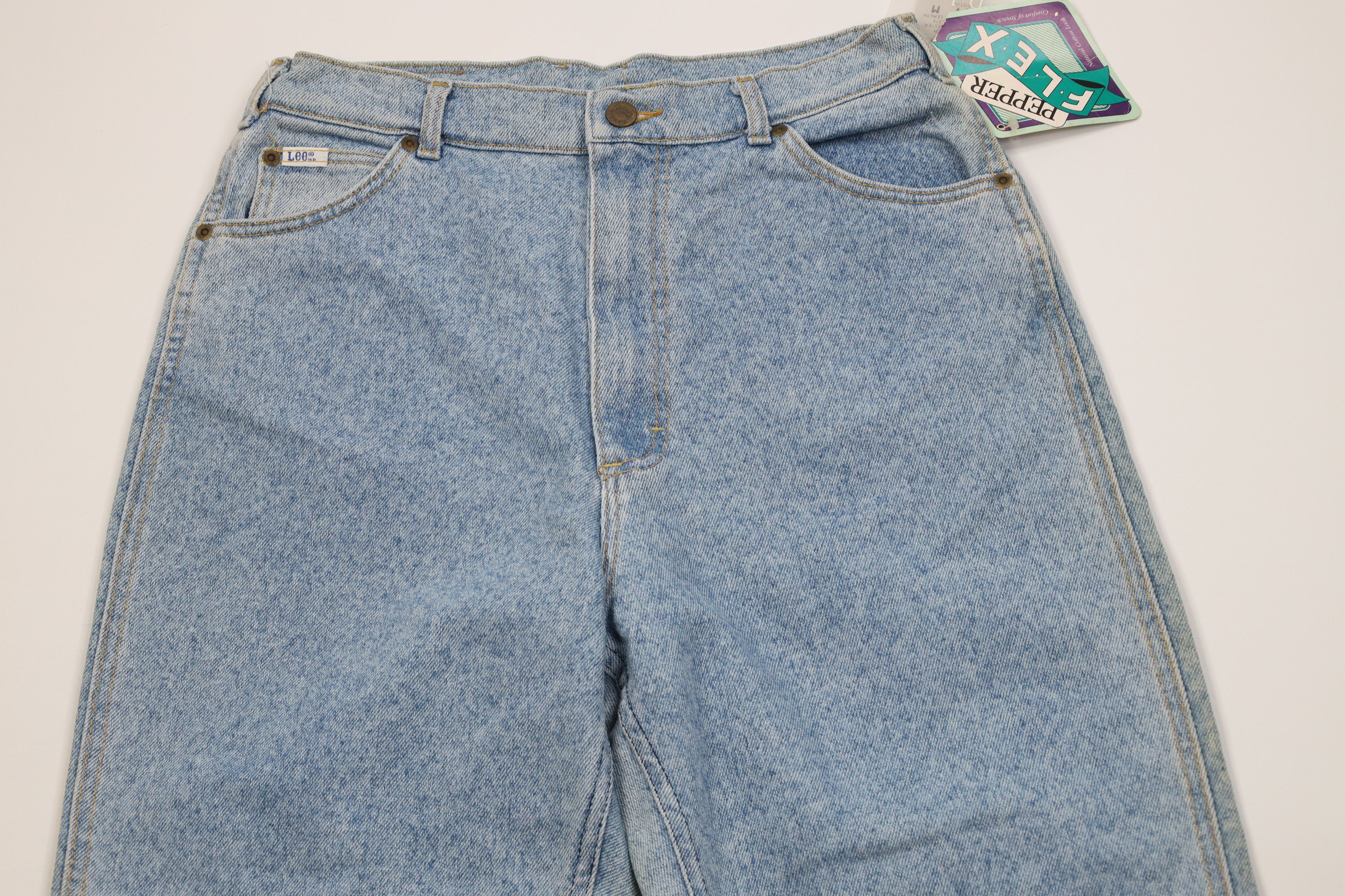 Lee Deadstock Vintage 90s Lee Fit Denim Jeans Blue Pepper USA Size 36" / US 14 / IT 50 - 2 Thumbnail