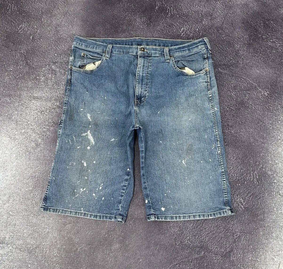 Dickies × Vintage Vintage Dickies USA Light Blue Hype Denim Shorts Jorts Size US 38 / EU 54 - 2 Thumbnail