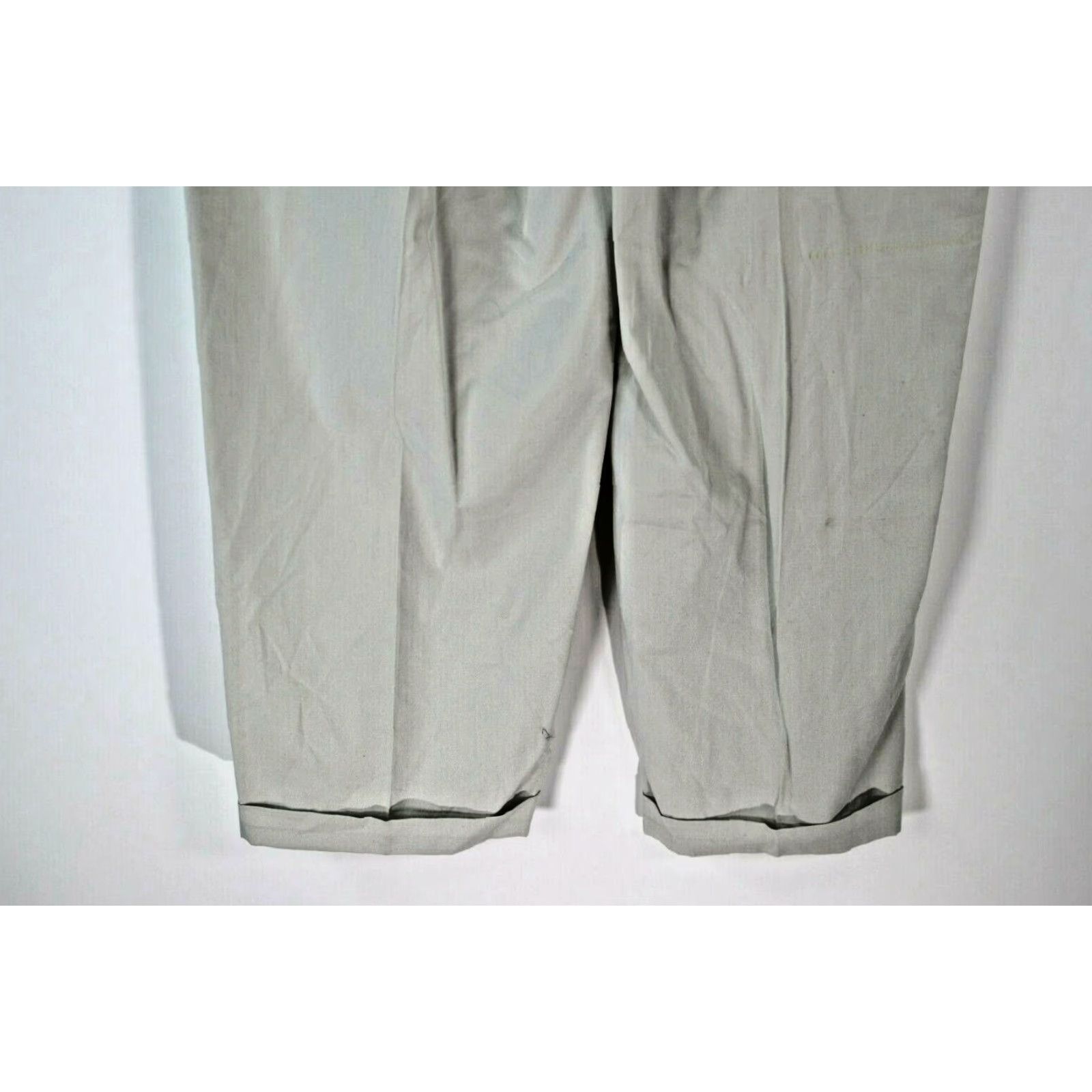 Vintage Oxford Golf Mens Pleated Zipper Dress Pants Tan 42X29 Regular Formal Pants Night? Size US 42 / EU 58 - 4 Thumbnail