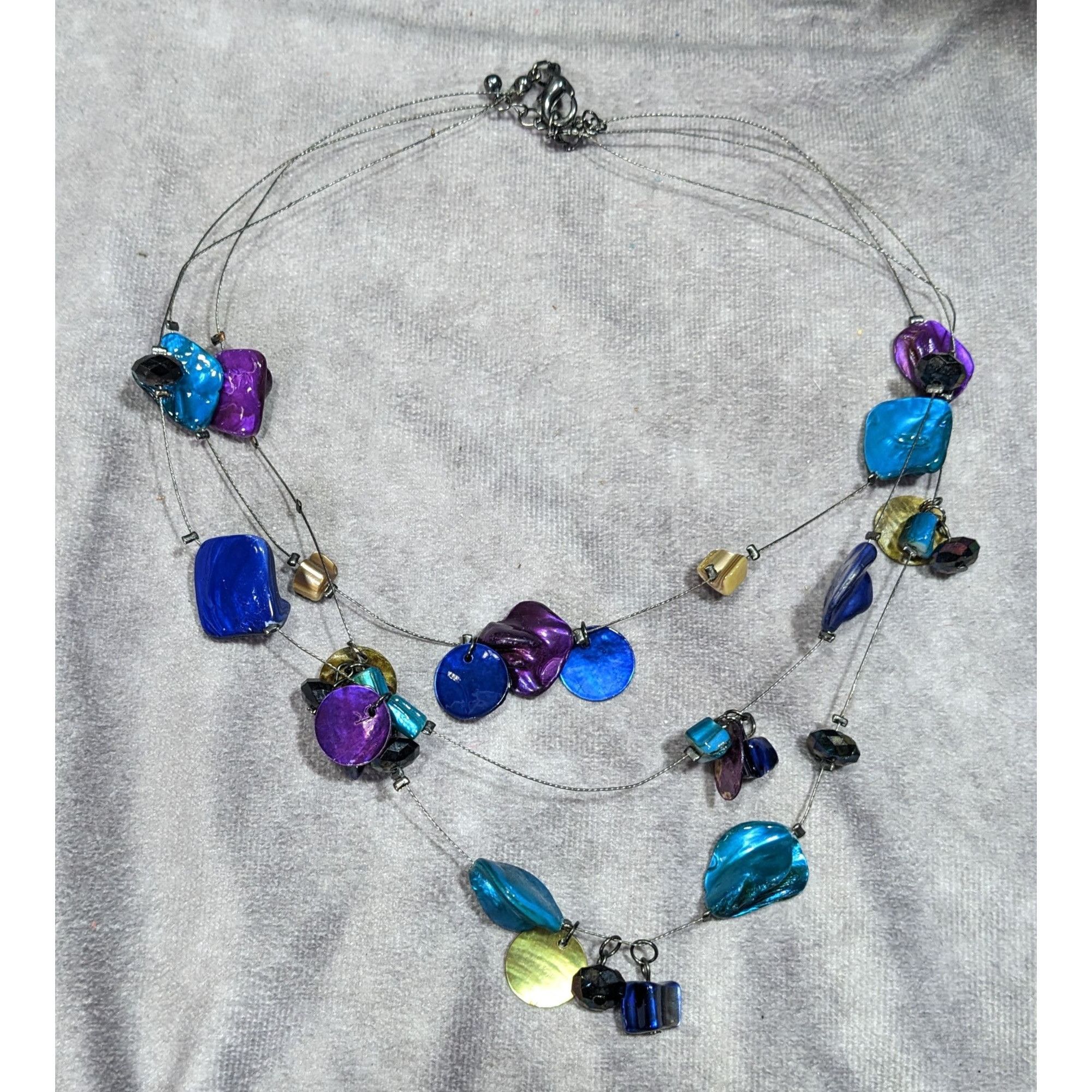 Other Mermaidcore Fantasy Blue And Purple Dyed Shell Layered Float Size ONE SIZE - 5 Thumbnail