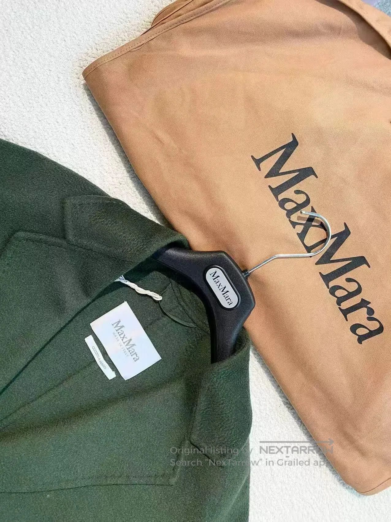 Other MaxMara Labbro Green Cashmere Coat. Size US M / EU 48-50 / 2 - 4 Thumbnail