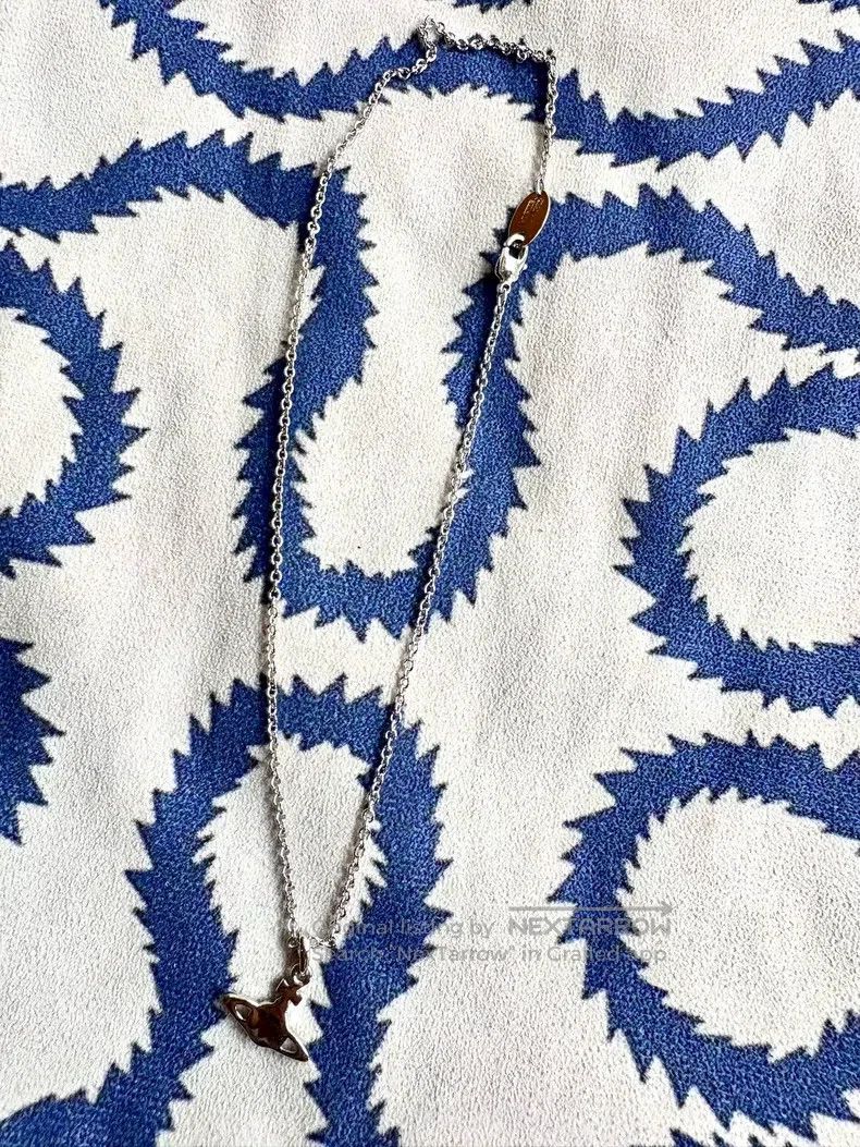 Vivienne Westwood Vivienne Westwood Vintage Silver Small Saturn Necklace Size ONE SIZE - 4 Thumbnail