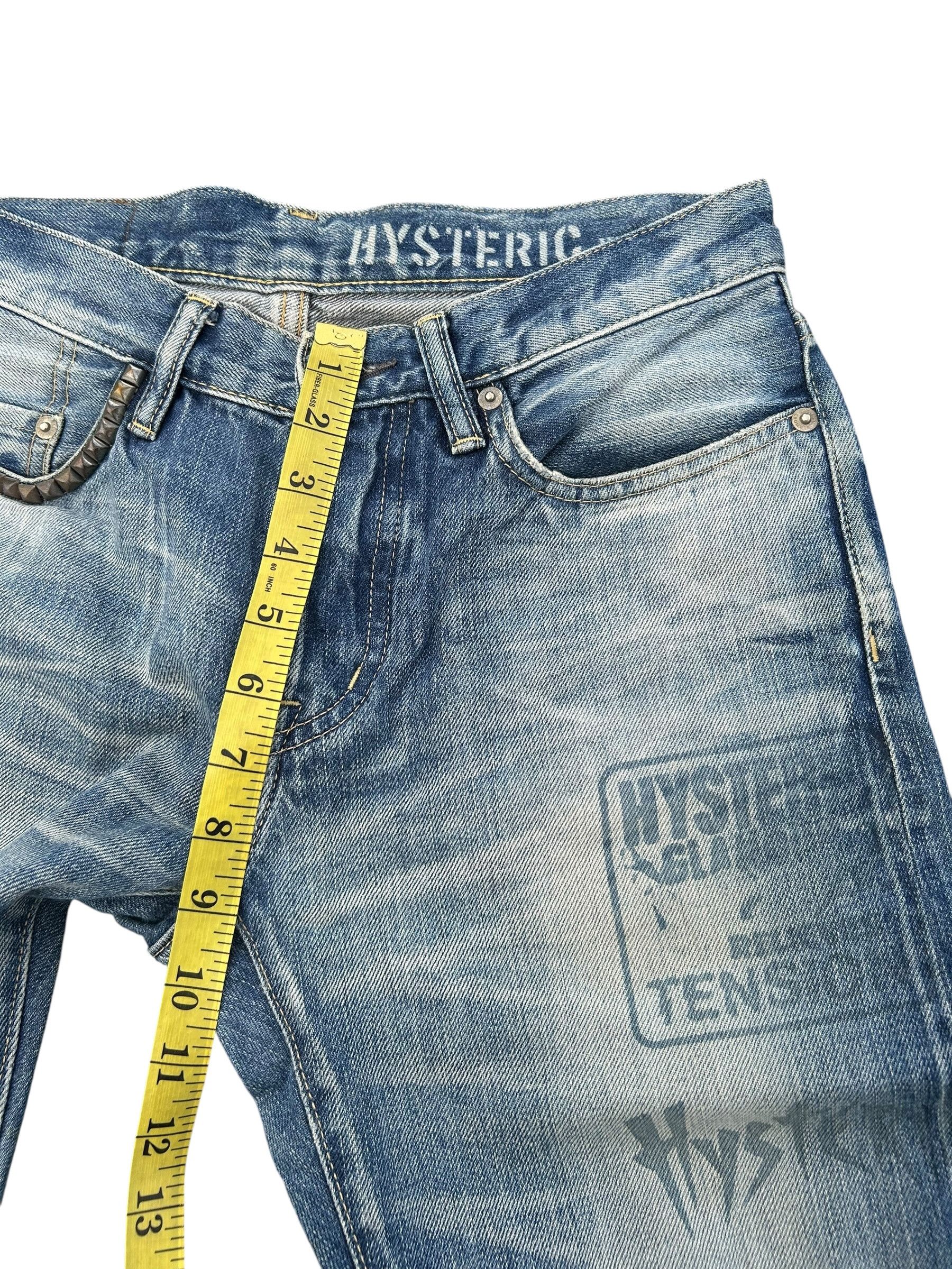 Hysteric Glamour × Japanese Brand × Vintage Hysteric Glamour Selvedge Punk Distressed Vtg Denim Jeans Size US 30 / EU 46 - 17 Thumbnail