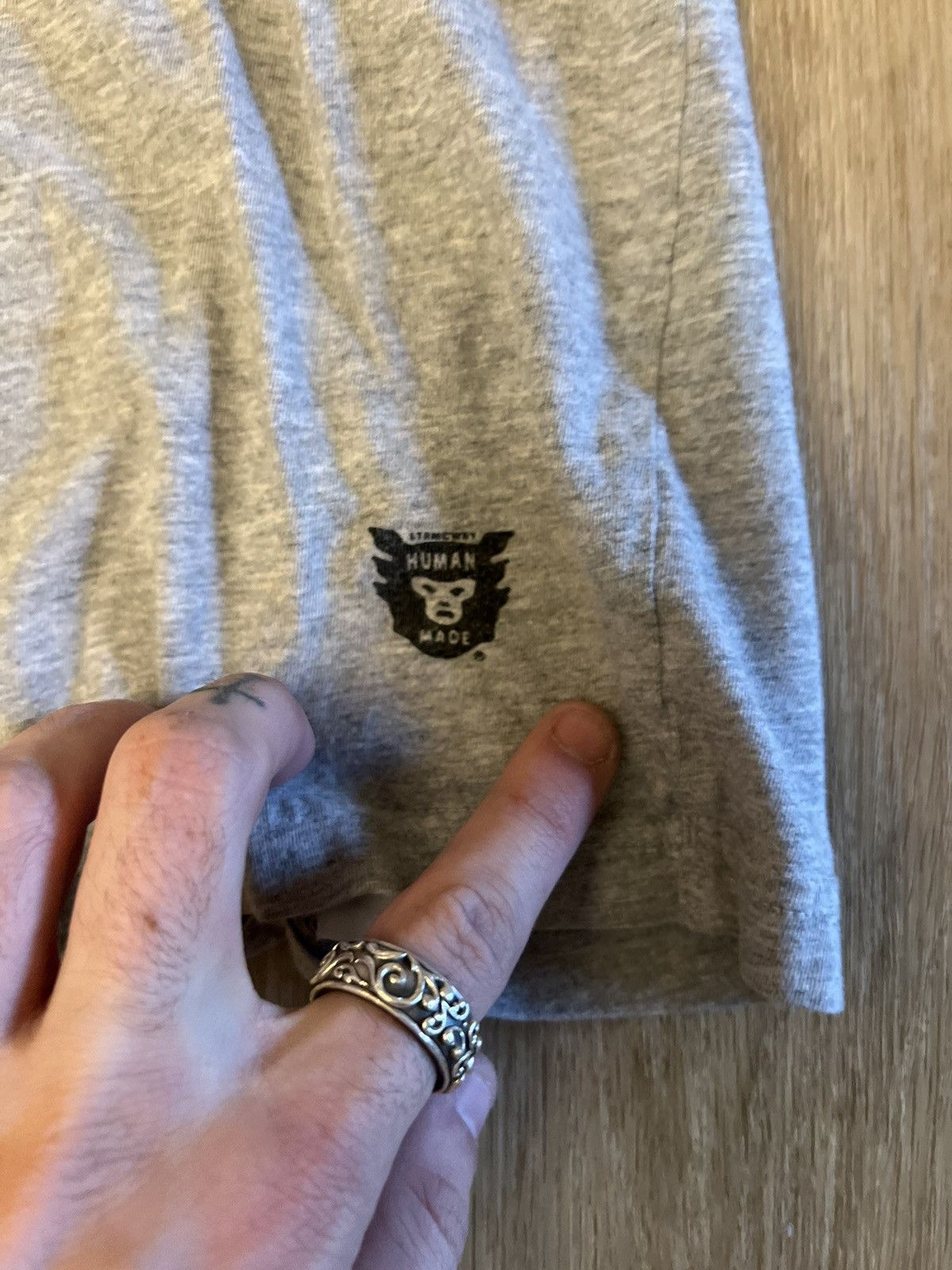 Human Made × Nigo Human made blank tee, beat, distressed, faded Size US M / EU 48-50 / 2 - 2 Thumbnail