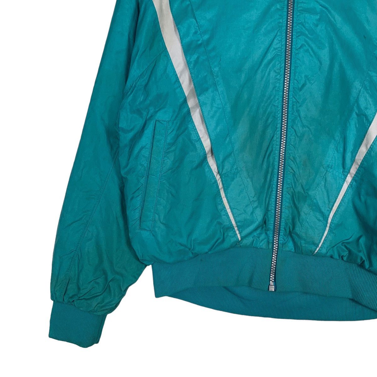 Asics ASICS Green Hooded Sports Light Jacket #1135-C52 Size US M / EU 48-50 / 2 - 3 Thumbnail