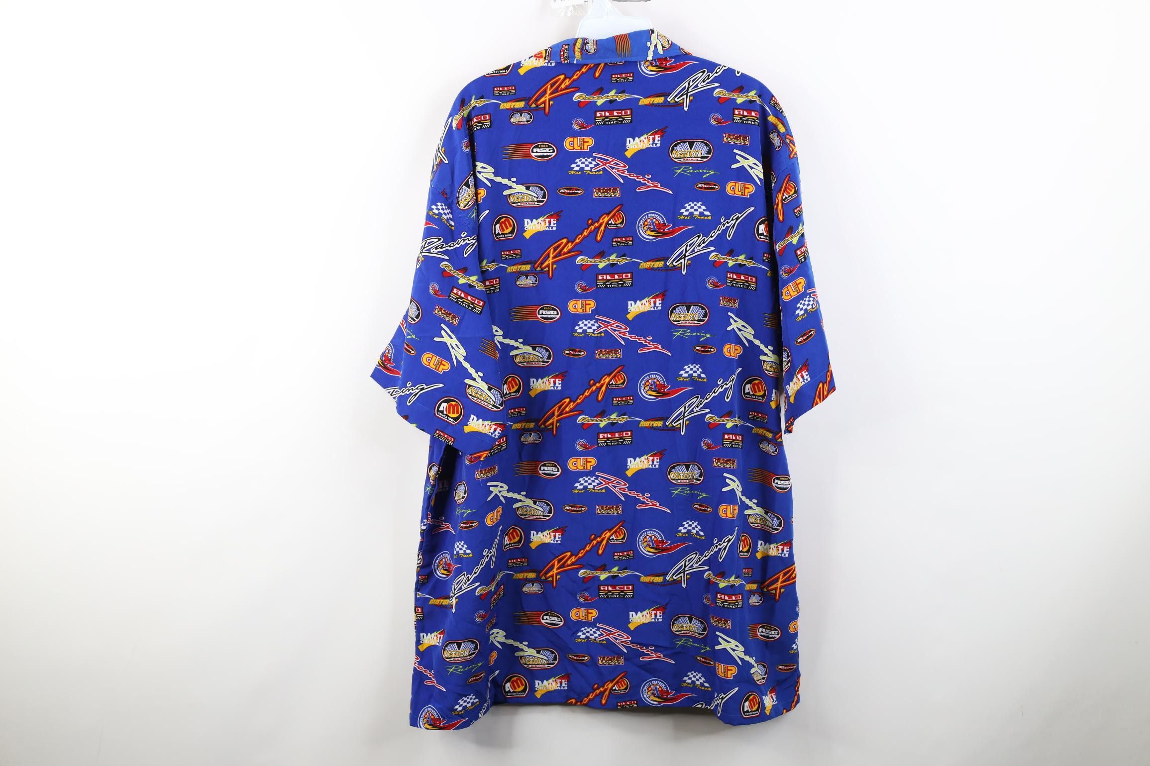 Vintage Vintage 90s Y2K Streetwear Over Print Collared Button Shirt Size US XL / EU 56 / 4 - 11 Thumbnail