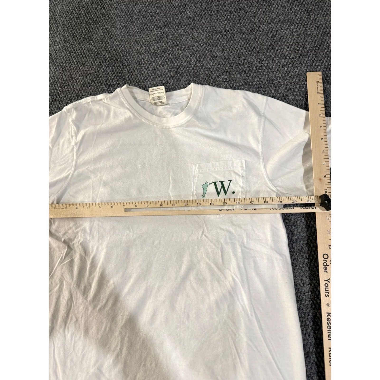 Comfort Colors Comfort Colors Mens Short Sleeve T-Shirt White Logo College William Graphic M Crew Neck Cotton Knit Heavyweight All Seasons Regular Fit Size US M / EU 48-50 / 2 - 4 Thumbnail