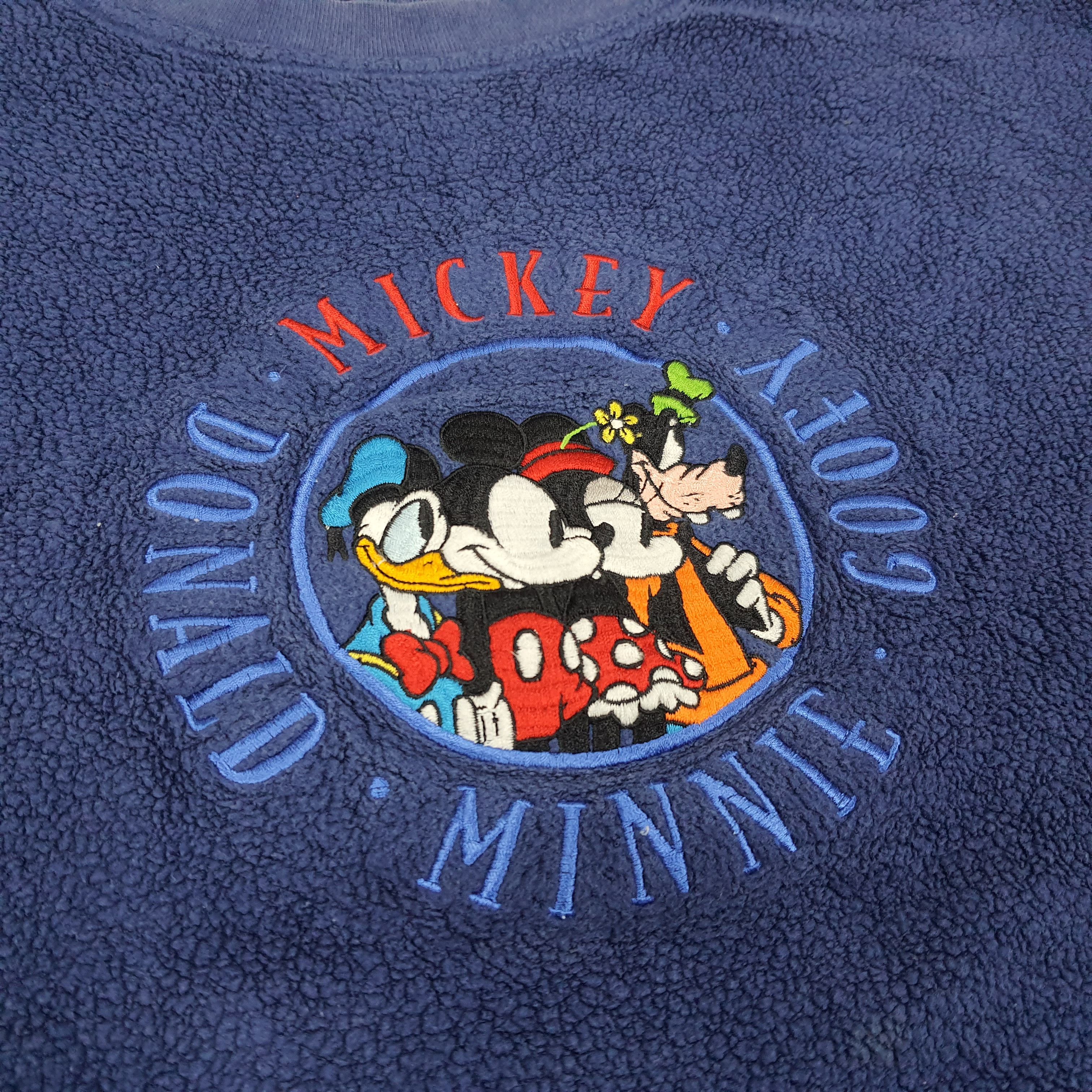 Disney × Mickey Mouse × Vintage Vintage Disney Mickey Mouse Club Fleece Sweatshirt Size US XL / EU 56 / 4 - 2 Thumbnail
