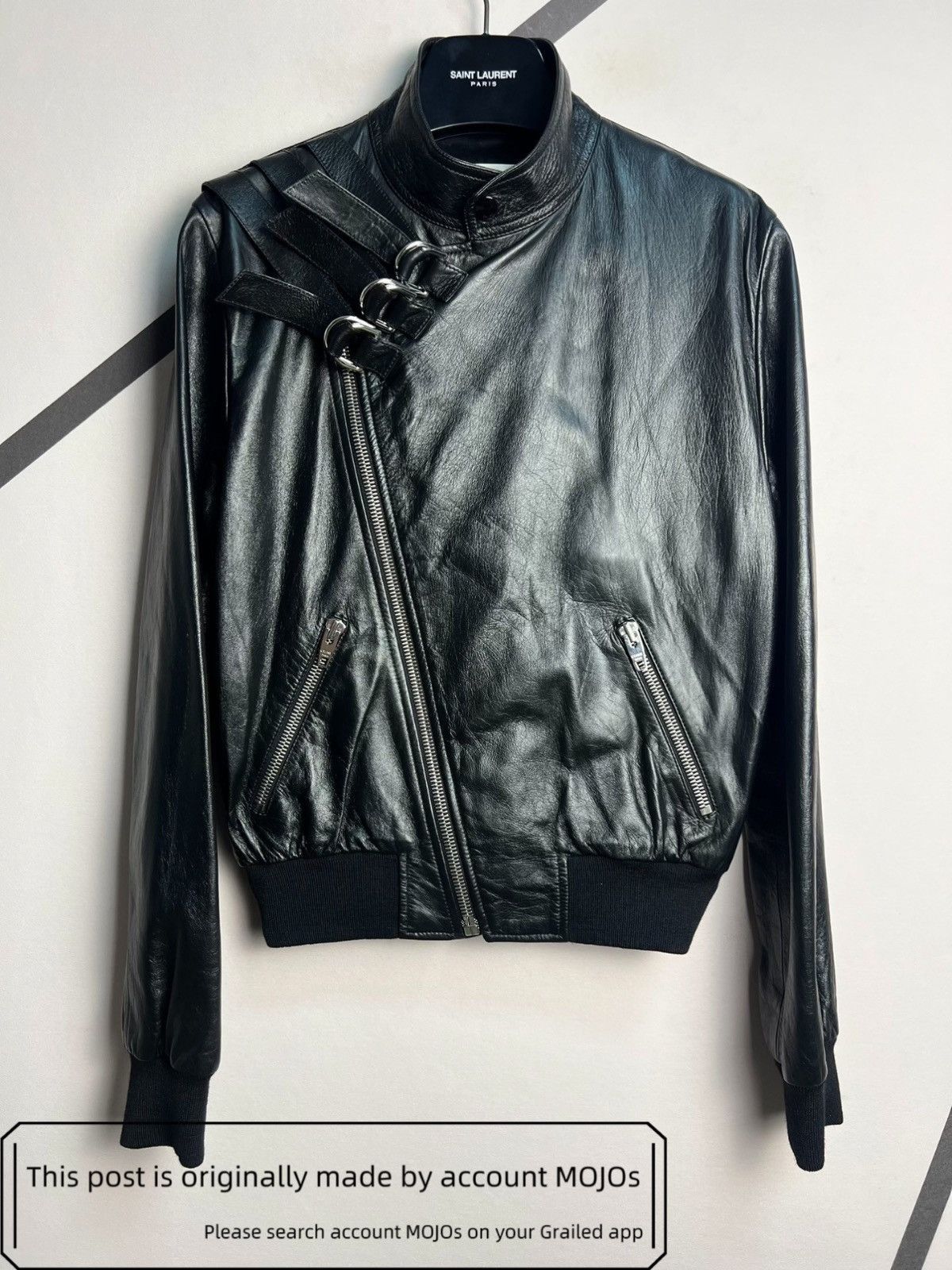 Celine × Hedi Slimane Celine Motorcycle Leather Jacket 19SS | Grailed