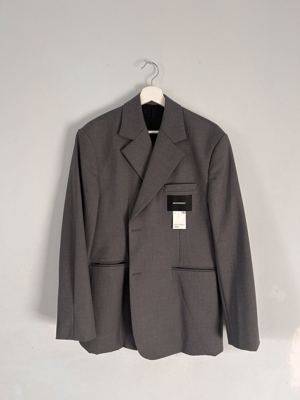 Acne Studios MasonPrince Grey Blazer Size 42R - 1 Thumbnail