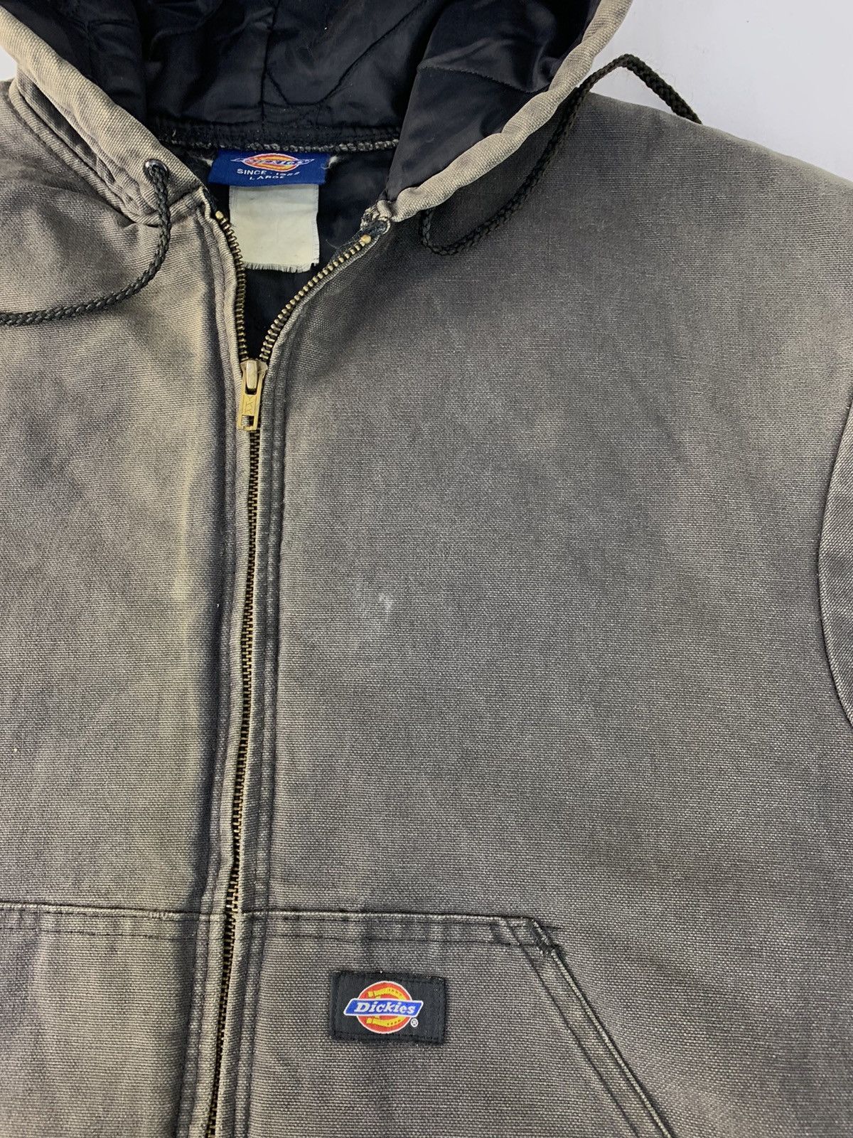Dickies × Vintage 90s Dickies Padded Hooded Canvas Jacket Big Front Pocket Size US L / EU 52-54 / 3 - 3 Thumbnail