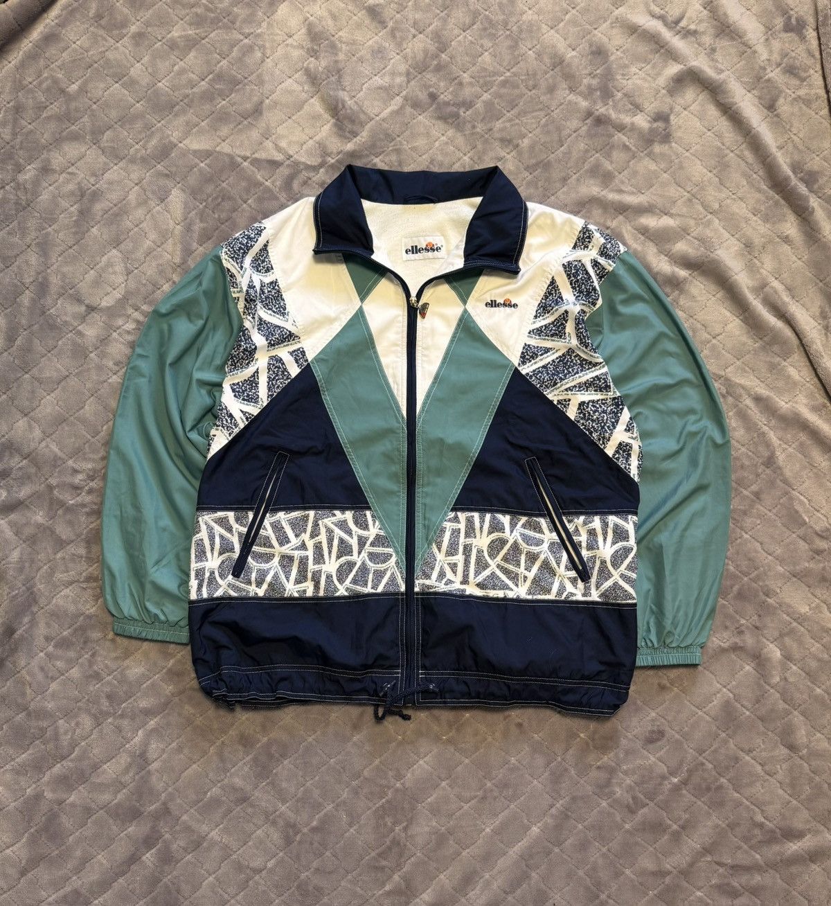 Ellesse × Vintage Vintage 2000s Ellesse Zip Up Light Jacket L Size US L / EU 52-54 / 3 - 1 Thumbnail