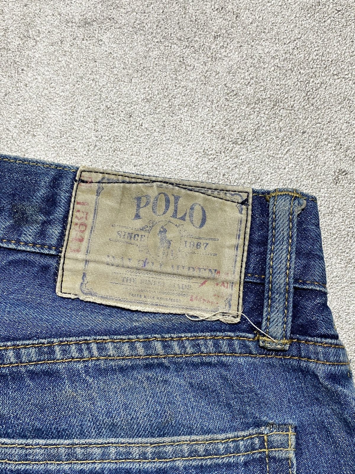 Polo Ralph Lauren 2000s Polo RL Ralph Lauren Slim Straight Selvedge Jeans Size US 31 - 8 Thumbnail