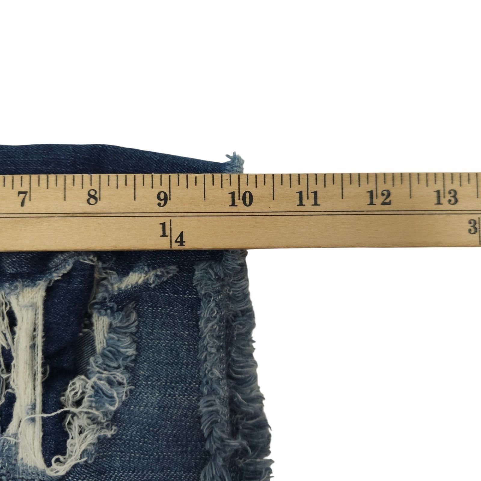 Aeropostale Aeropostale High Waisted Denim Shorts 4 Shorty Distressed Size 27" / US 4 / IT 40 - 21 Thumbnail