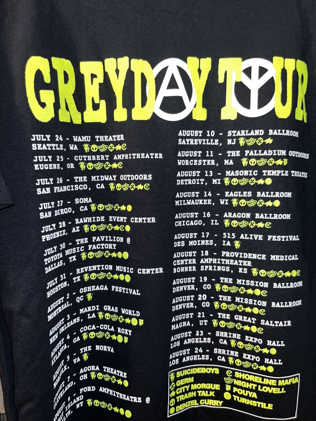 G59 Records $uicideboy$ GREYDAY Tour Tee | RARE LARGE Size US L / EU 52-54 / 3 - 4 Thumbnail