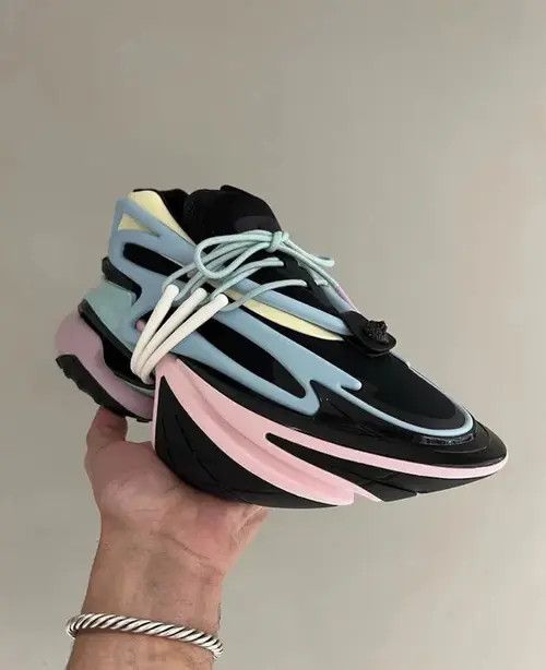 Balmain o1w1db10624 Sneakers in Blue Size US 7 / EU 40 - 1 Thumbnail