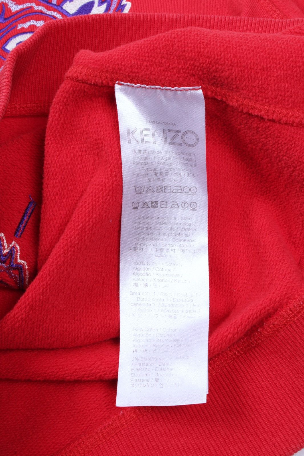 Kenzo KENZO Paris Tiger Embroidered Red Sweatshirt Pullover Size XS / US 0-2 / IT 36-38 - 12 Thumbnail