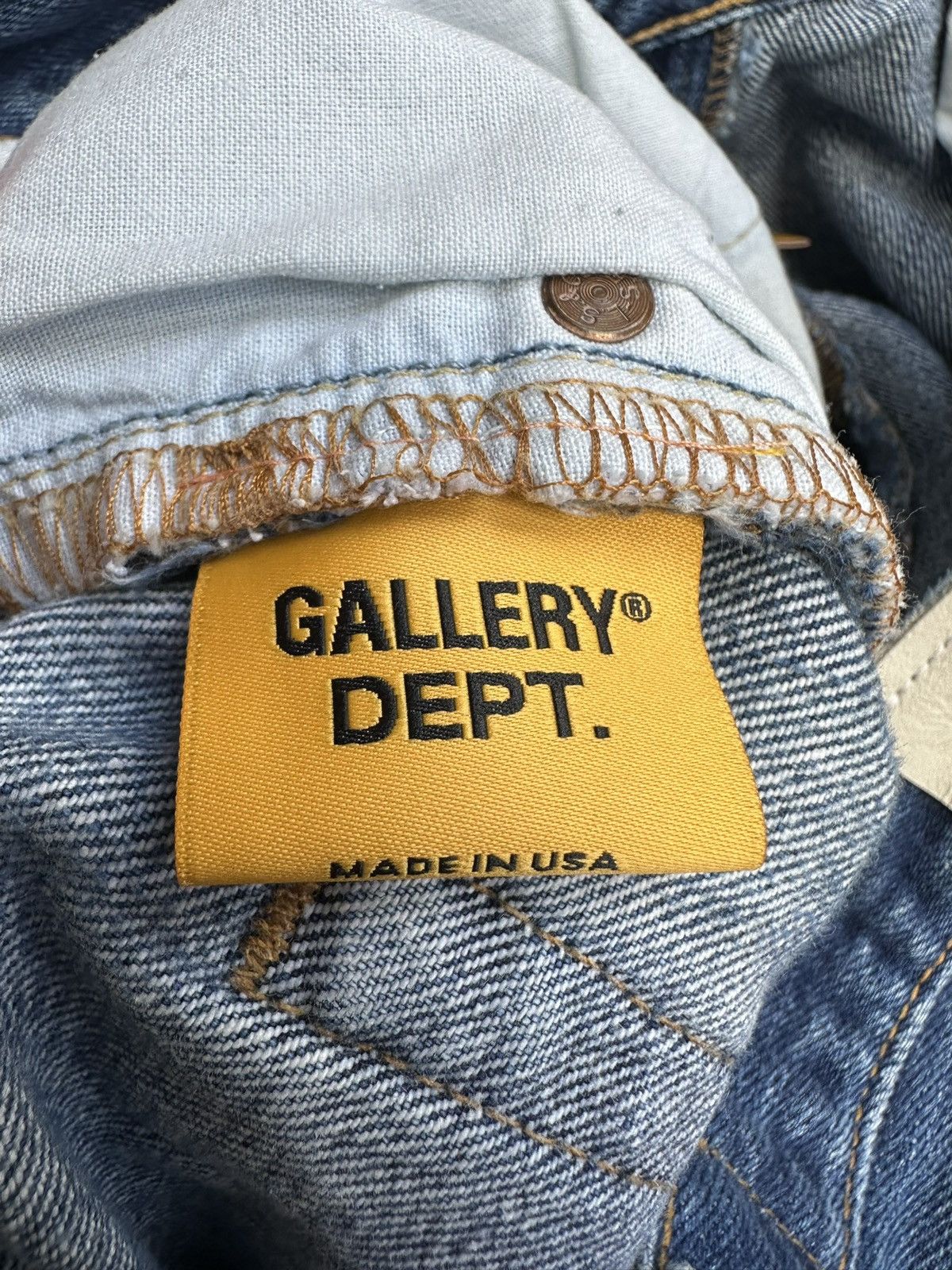 Gallery Dept. $535 Gallery Dept straight leg distressed jeans 30 x 32 Size US 30 / EU 46 - 25 Thumbnail