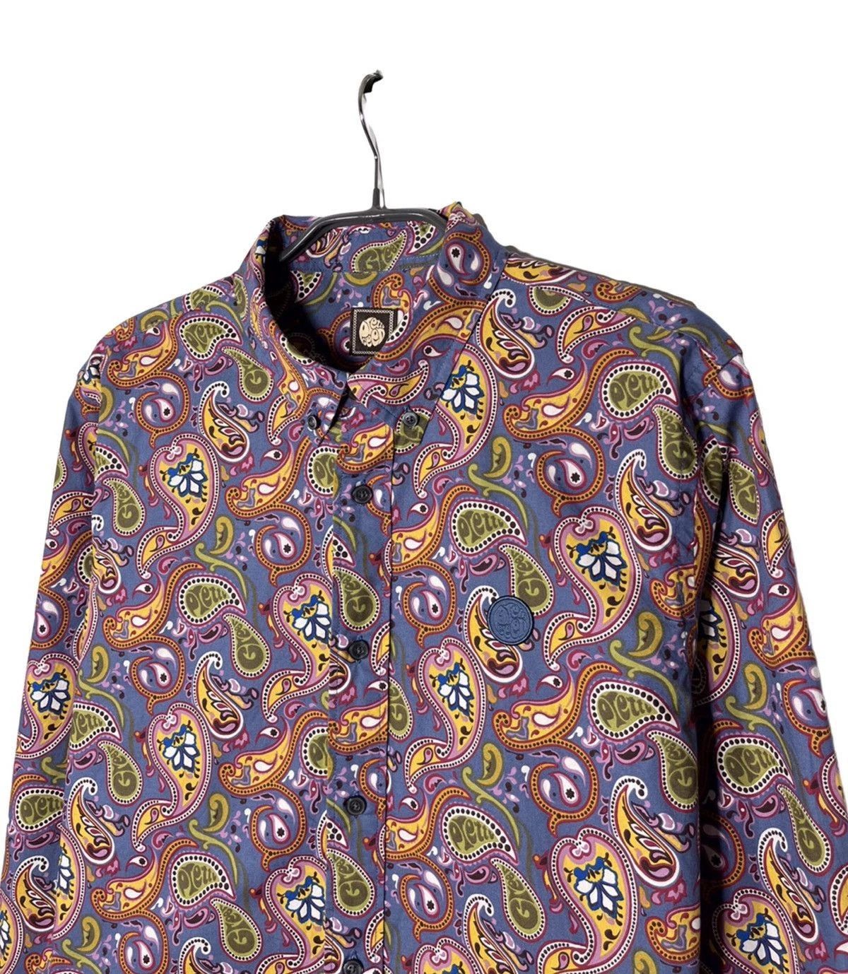 Pretty Green Pretty Green Men Paisley Button Shirt Classic Fit S Size US S / EU 44-46 / 1 - 3 Thumbnail