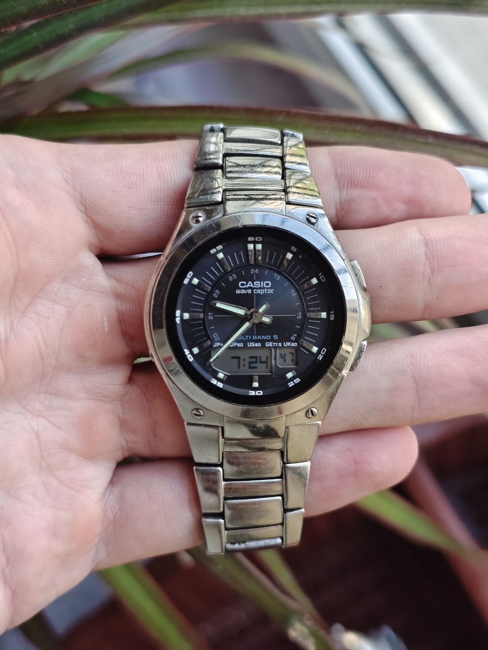 Casio × Japanese Brand × Vintage Casio LCW M150TD-1A Wave Ceptor Vintage Watch Size ONE SIZE - 1 Thumbnail