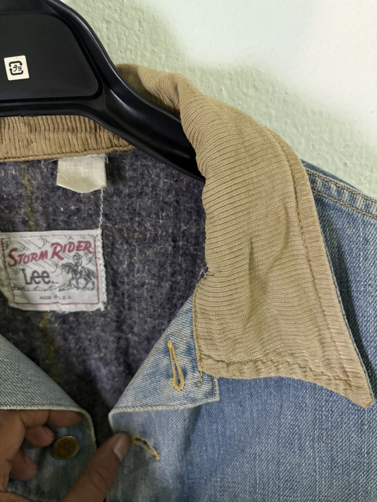 Lee × Vintage LEE STORM RIDER BLANKET LINED DENIM JACKET 1970S MADE IN USA Size US S / EU 44-46 / 1 - 15 Thumbnail