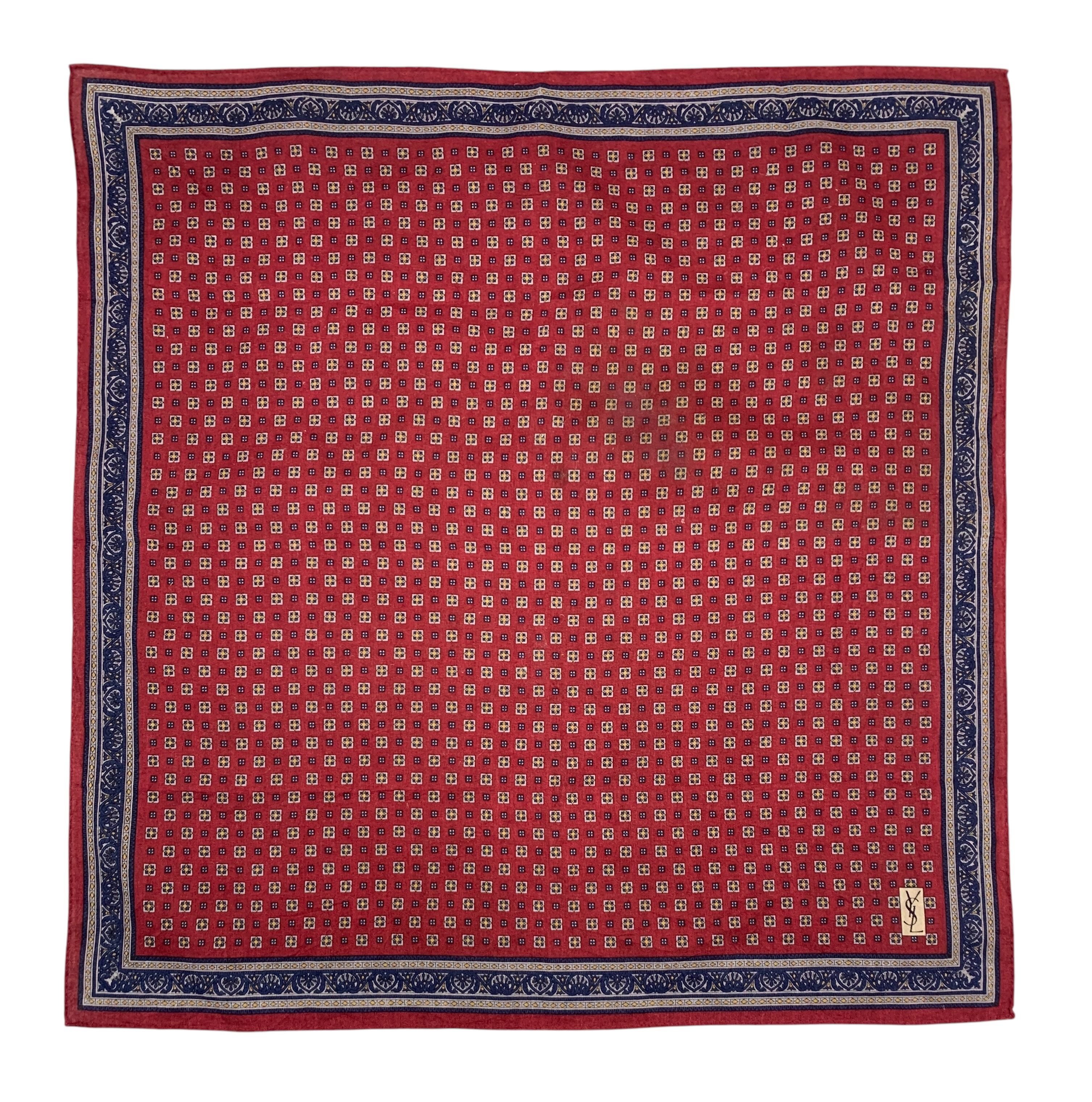 Vintage × Yves Saint Laurent Vintage Yves Saint Laurent Handkerchief Scarf - HKA1001 Size ONE SIZE - 2 Thumbnail