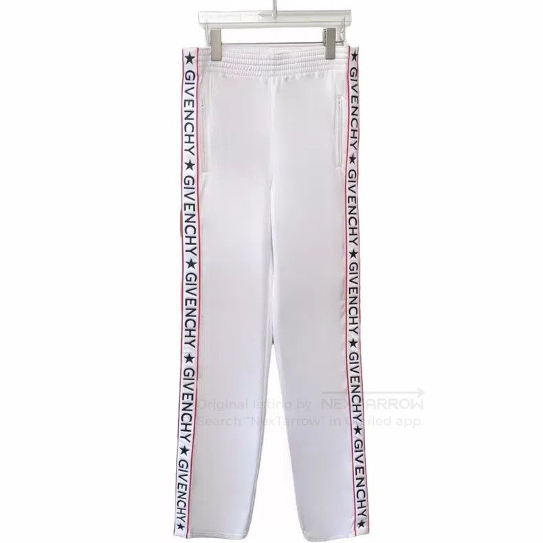 Givenchy Givenchy White Side Logo Cotton Casual Athletic Long Pants Size US 38 / EU 54 - 1 Thumbnail