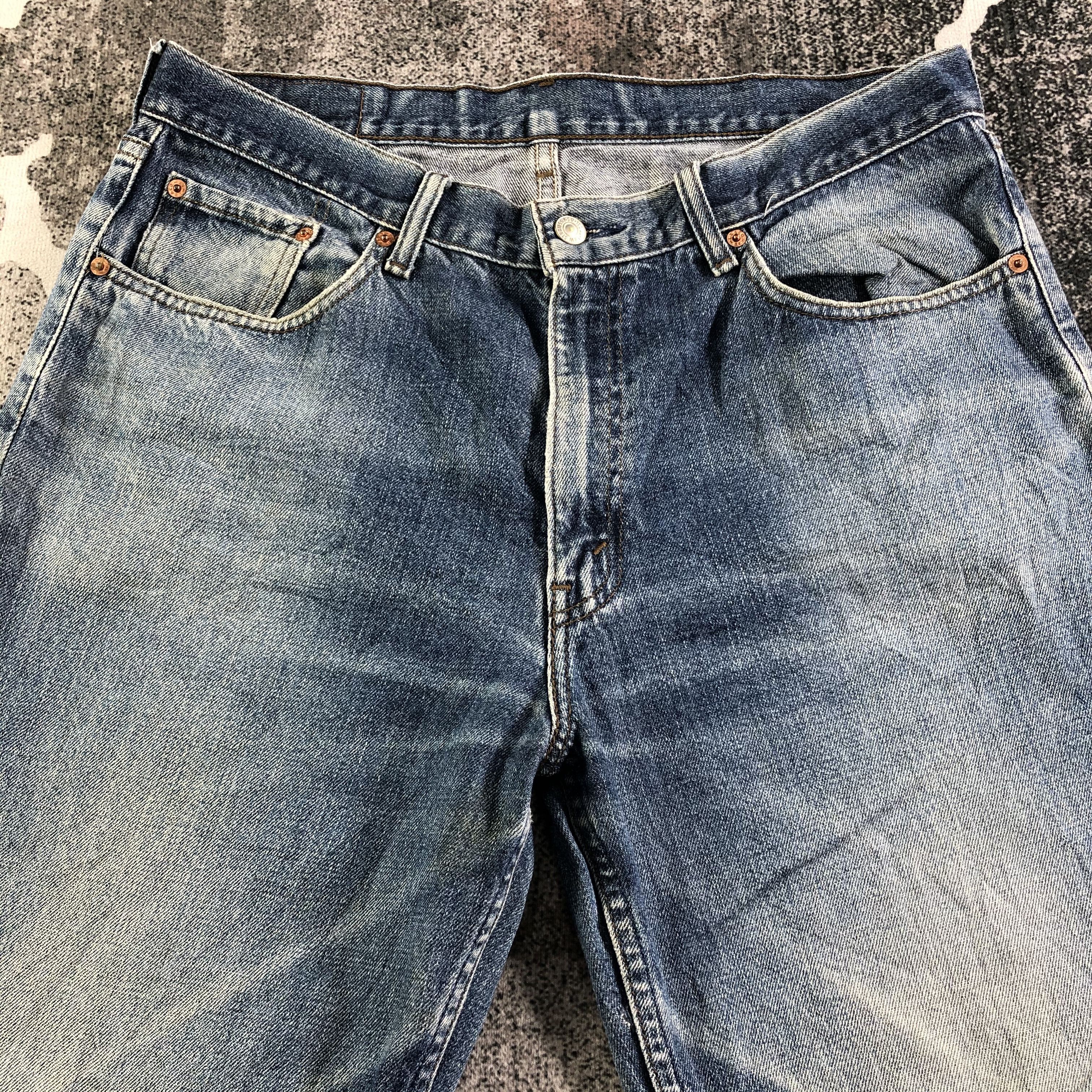 Levi's Vintage Levis 533 Jeans Ripped Denim KJ2823 Size US 35 - 3 Thumbnail