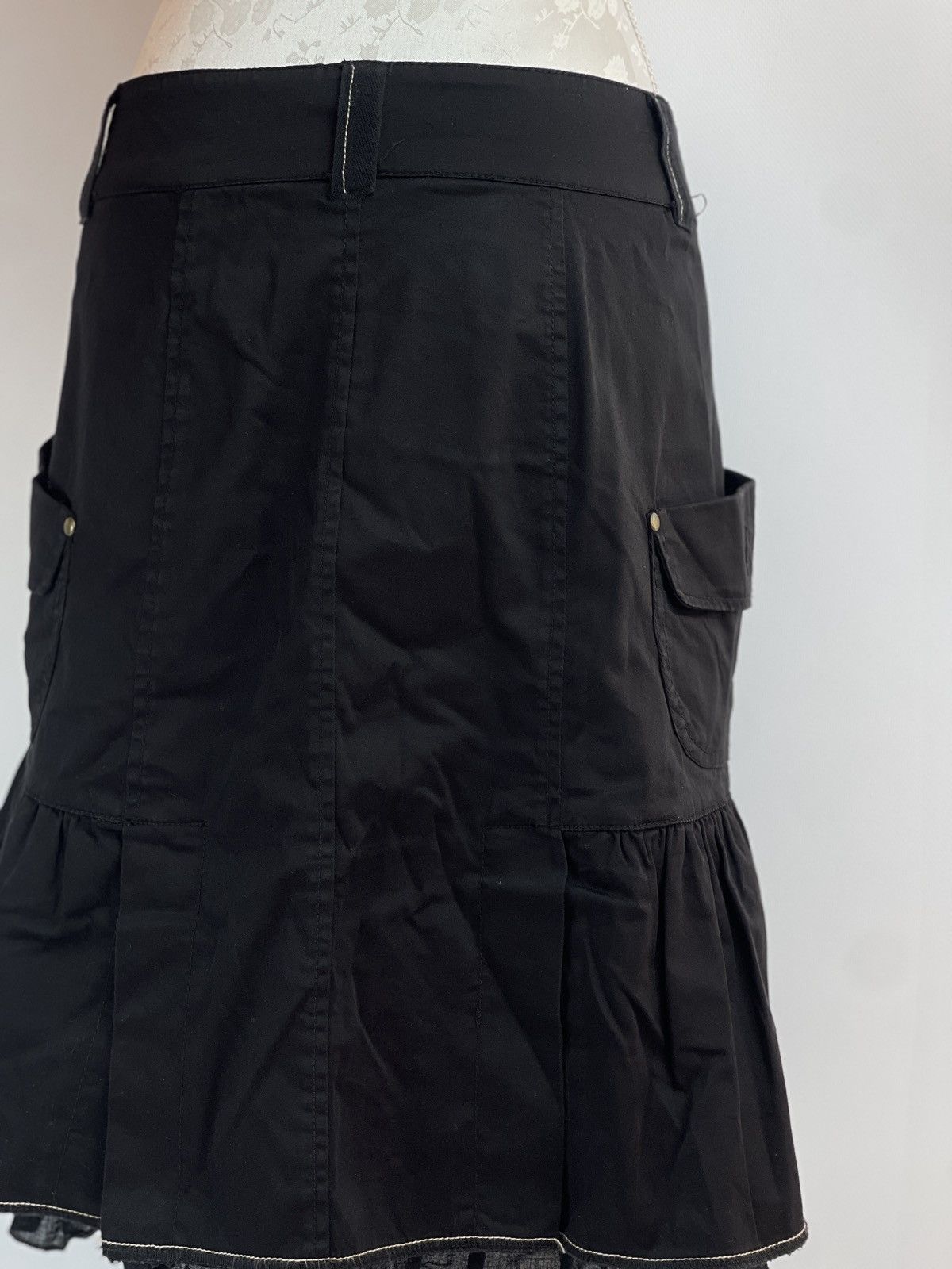 Japanese Brand × Vintage If six was nine LGB Vibe Black Cargo Skirt Size 26" / US 2 / IT 38 - 4 Thumbnail