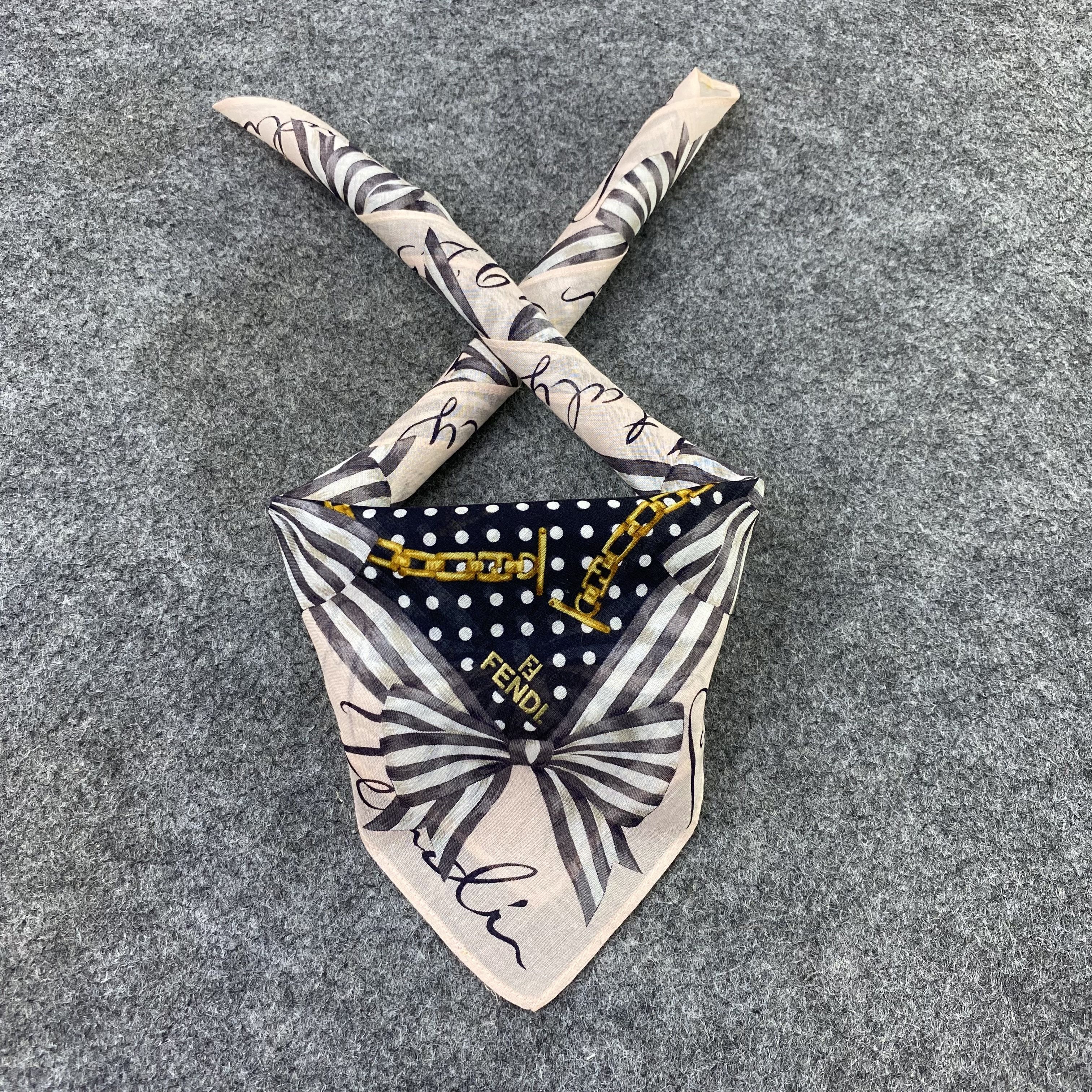 Fendi Fendi Handkerchief Neckerchief Bandana-B1650 Size ONE SIZE - 2 Thumbnail
