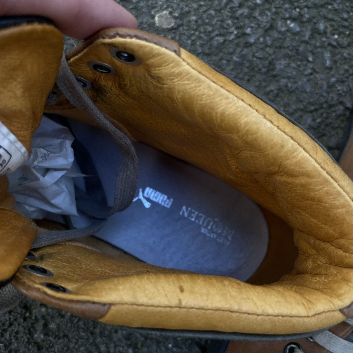 Alexander McQueen × Puma Alexander Mcqueen 2009 Leather Sneakers Size US 12 / EU 45 - 6 Thumbnail