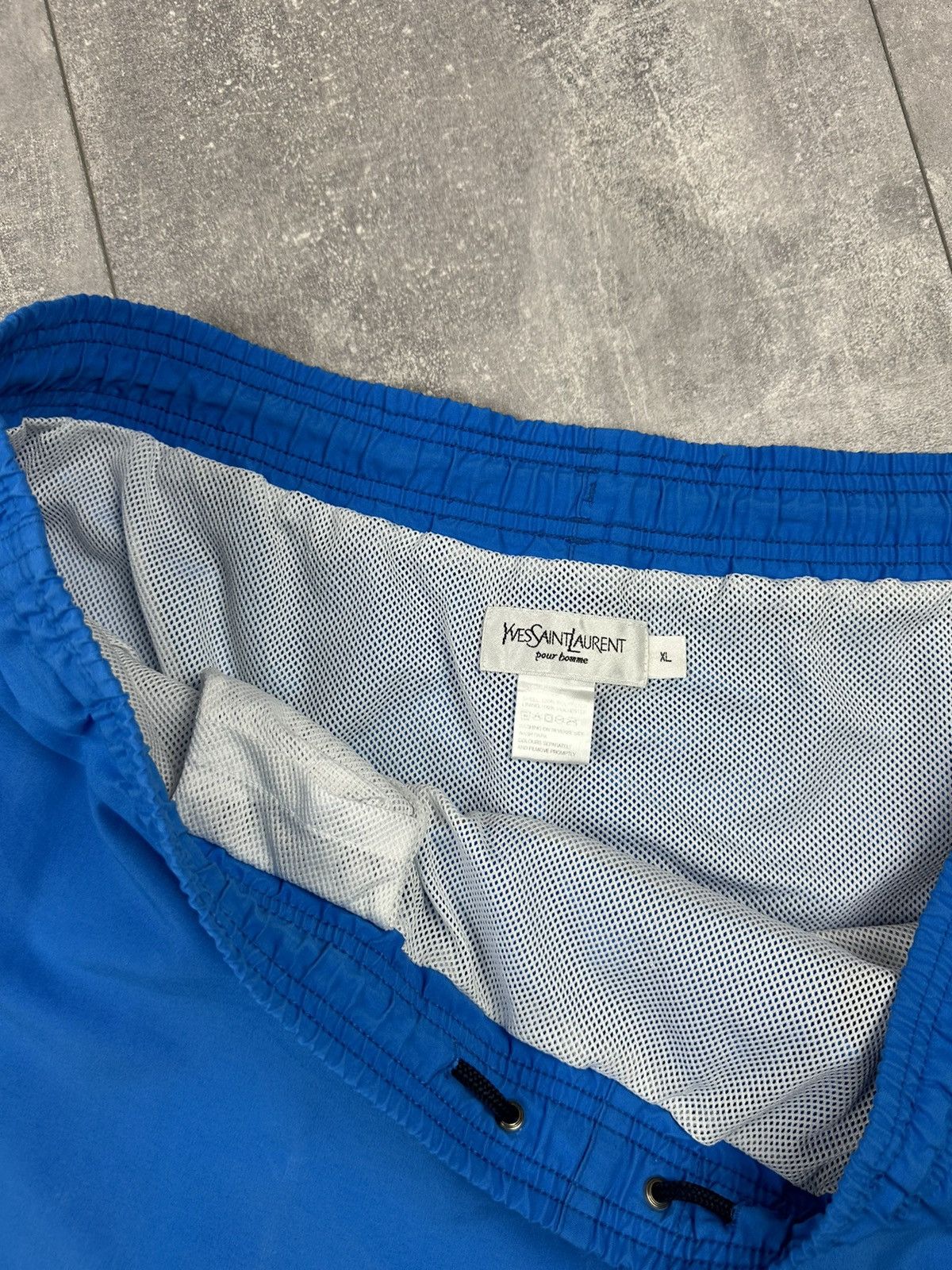 Yves Saint Laurent Yves Saint Lauren Luxury Blue Swimwear Shorts Small Logo Size US 38 / EU 54 - 10 Thumbnail