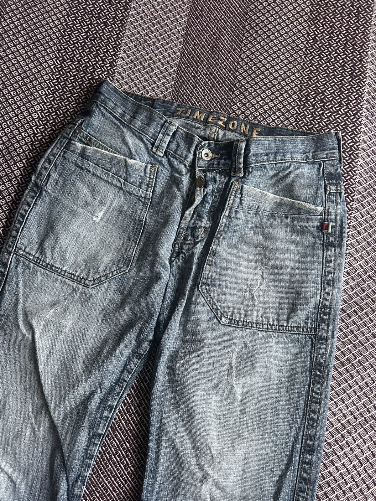 Vintage Vintage Timezone Washed Jeans Distressed Y2K Streetwear W32 Size US 32 / EU 48 - 8 Thumbnail