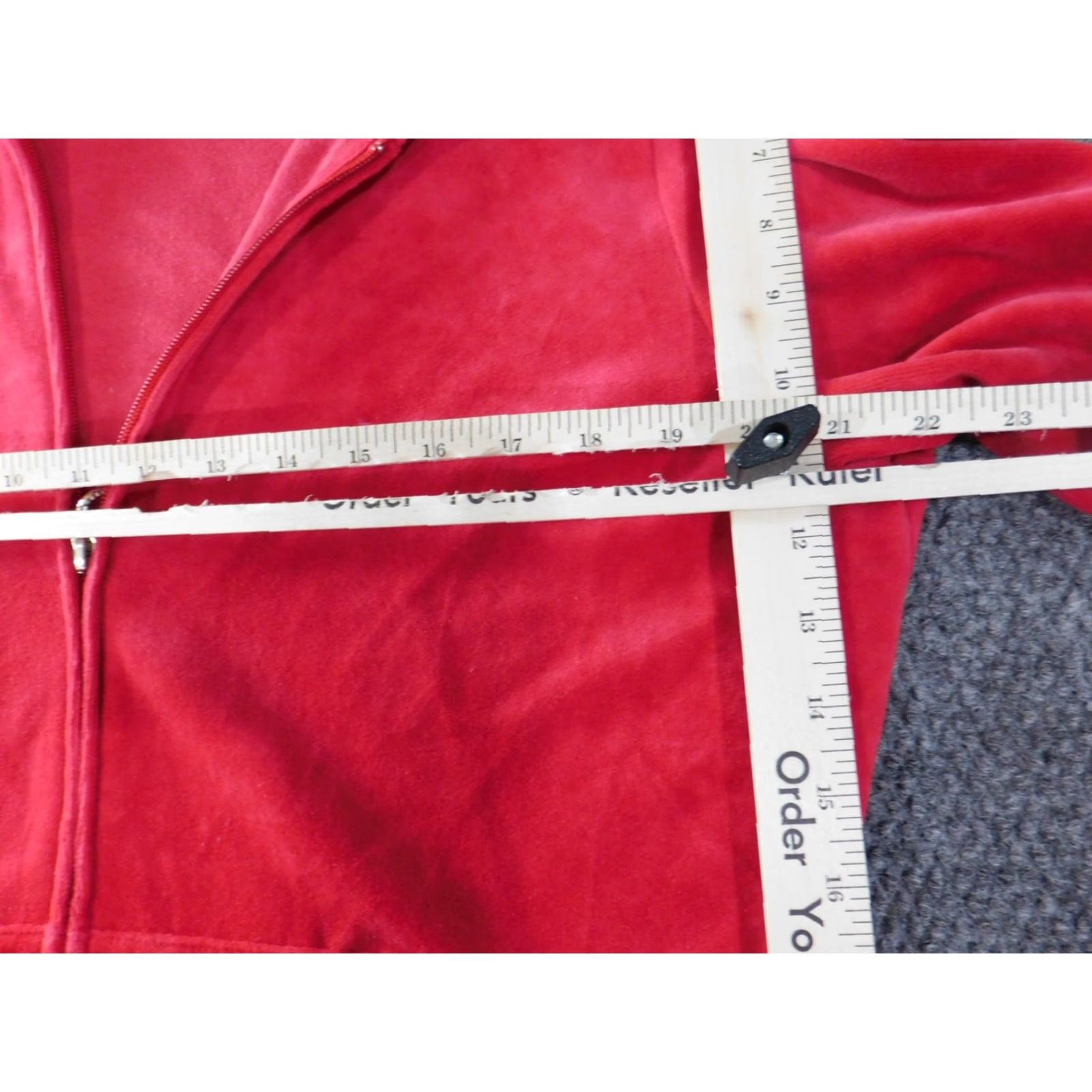 Vintage New York & Company Womens Sweater Full Zip Hoodie L Red Knit Polyester Raglan Sleeve Mock Neck Vintage? No Size L / US 10 / IT 46 - 7 Thumbnail