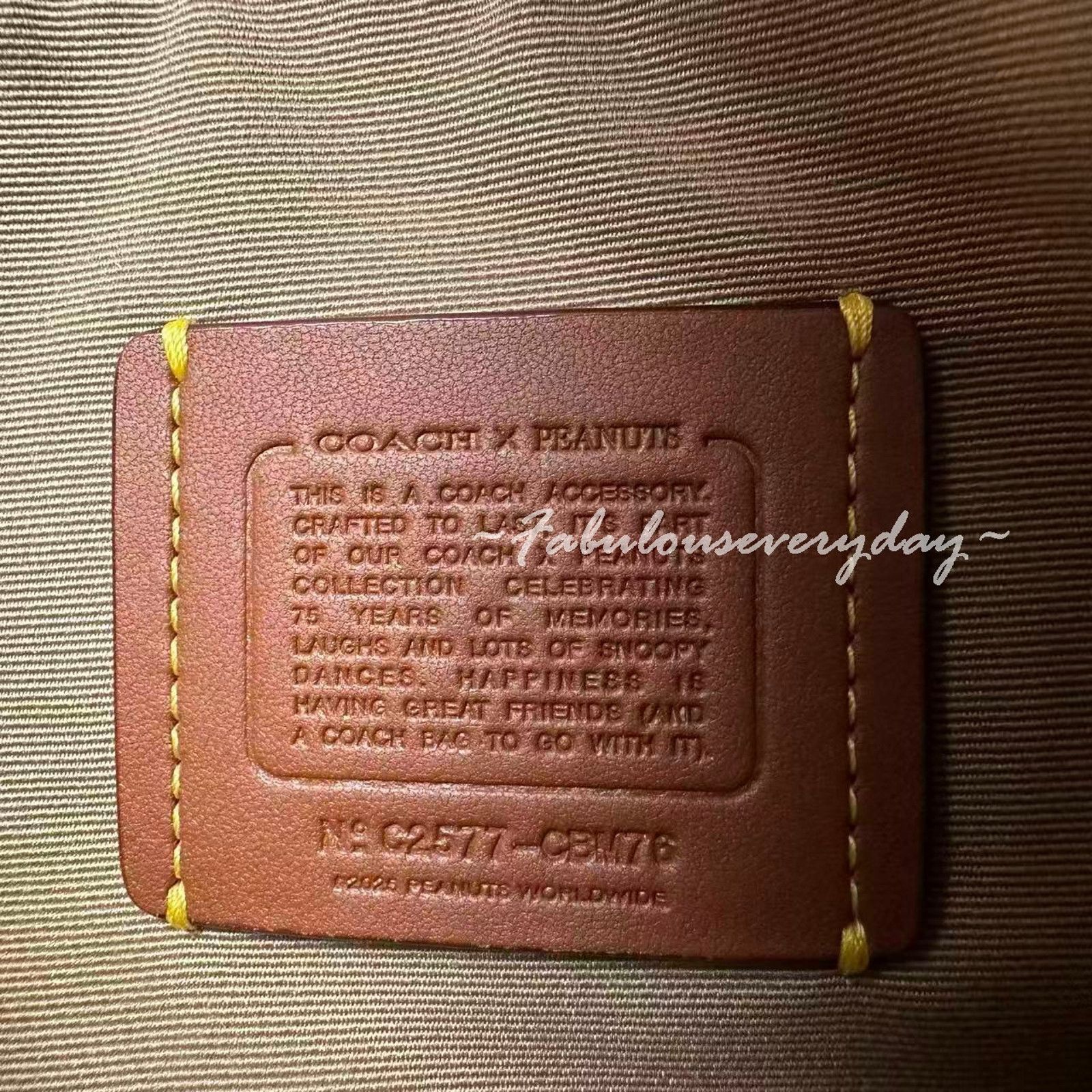 Coach Coach X Peanuts Nolita 19 Shoulder Wristlet Leather Chalk Size ONE SIZE - 7 Thumbnail