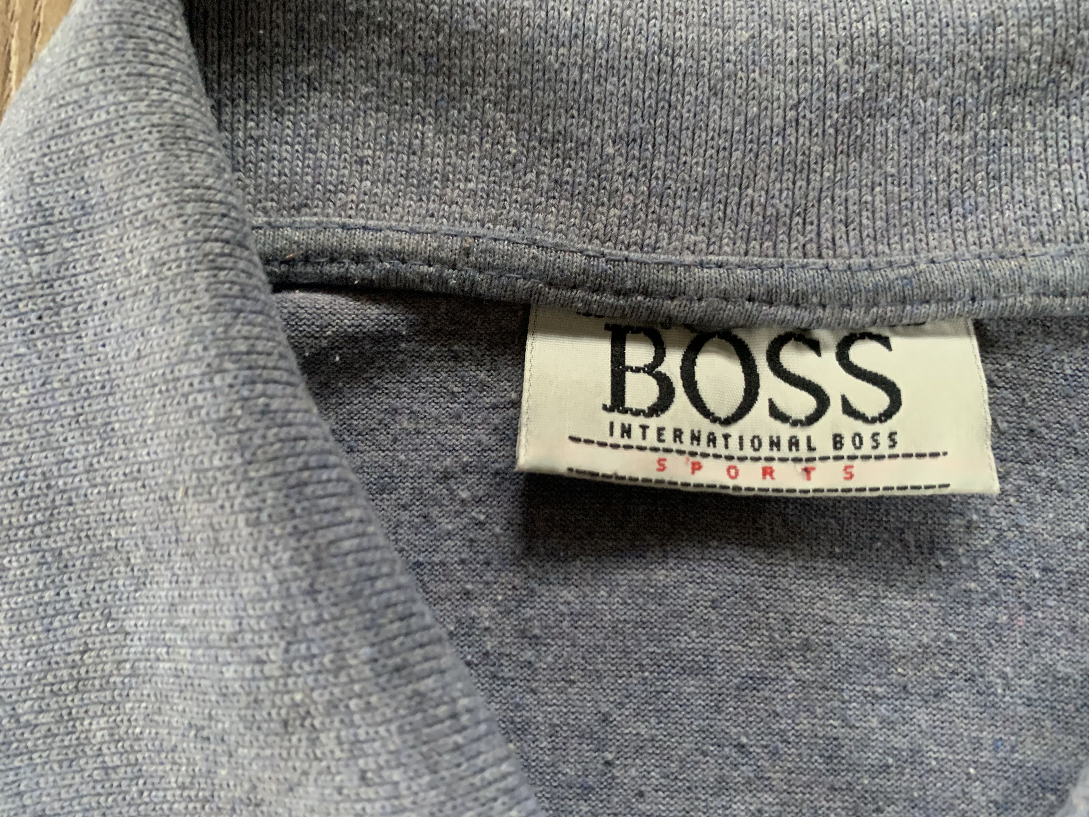 Hugo Boss Vintage Hugo Boss Grey Stripe Cotton T Shirt Size US L / EU 52-54 / 3 - 6 Thumbnail