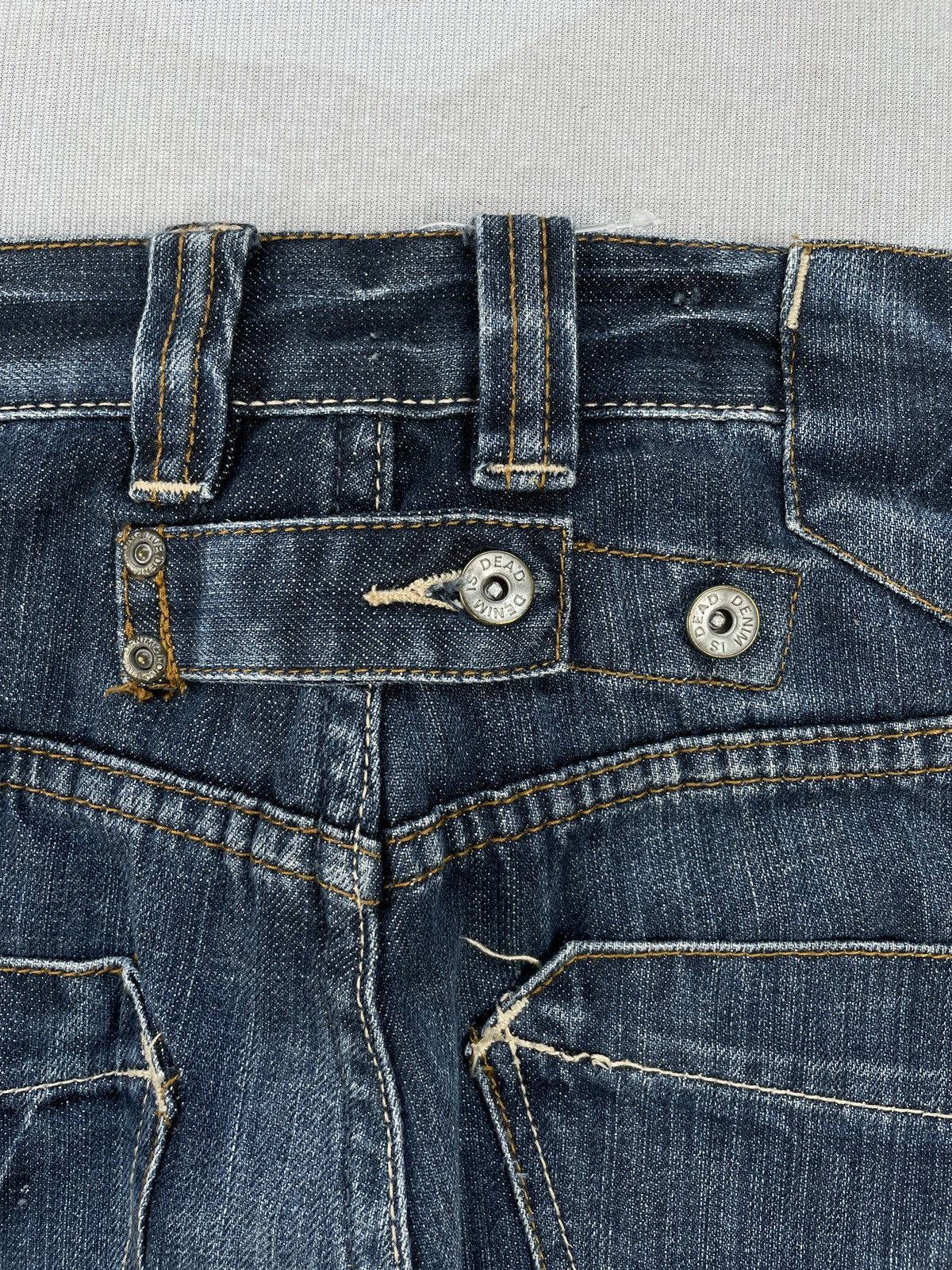 Le Grande Bleu (L.G.B.) Buckle Back Flare Jeans (P48) Size US 33 - 8 Thumbnail