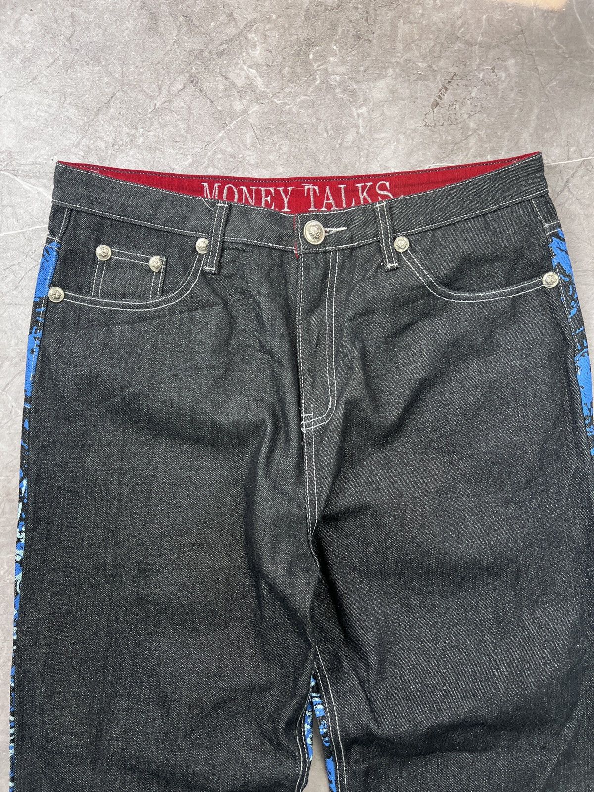 Karl Kani × Wu-Tang Clan Vintage rap wide leg Coogi style rap pants jeans skater Size US 36 / EU 52 - 15 Thumbnail