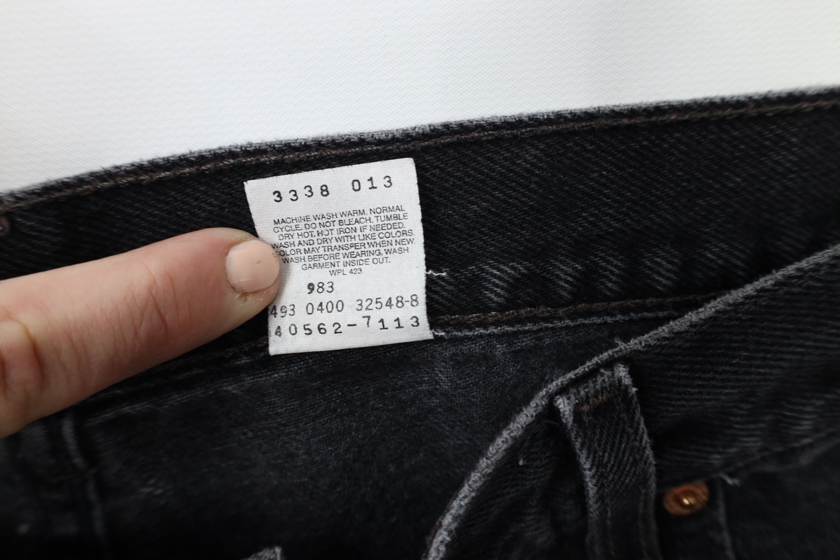Levi's × Vintage Vintage Y2K 2000 Levis 560 Loose Fit Tapered Leg Jeans Black Size US 40 / EU 56 - 9 Thumbnail