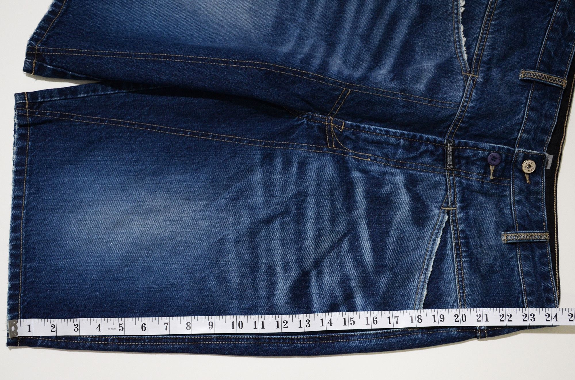 Marithe + Francois Girbaud M+FG Denim Shorts Baggy Y2K Streetwear 2006 Craft Size US 32 / EU 48 - 15 Thumbnail