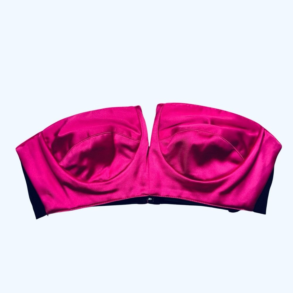 Rta NWT New RtA Noa Bandeau Hot Pink Top Italian Fabric Size 2 Size XS / US 0-2 / IT 36-38 - 3 Thumbnail