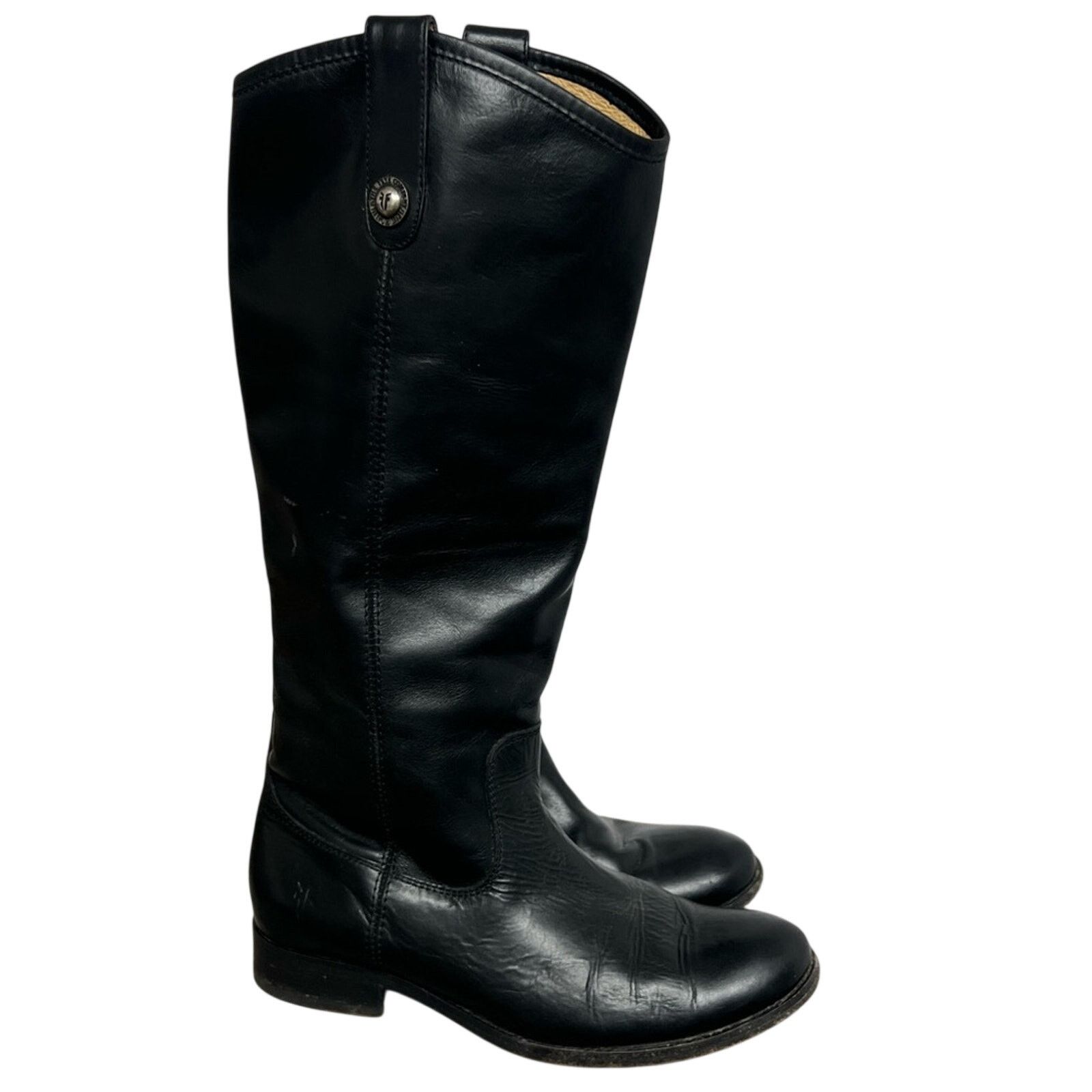 Frye FRYE Melissa Button Back Zip Knee-High Tall Riding Boots Size US 6.5 / IT 36.5 - 2 Thumbnail