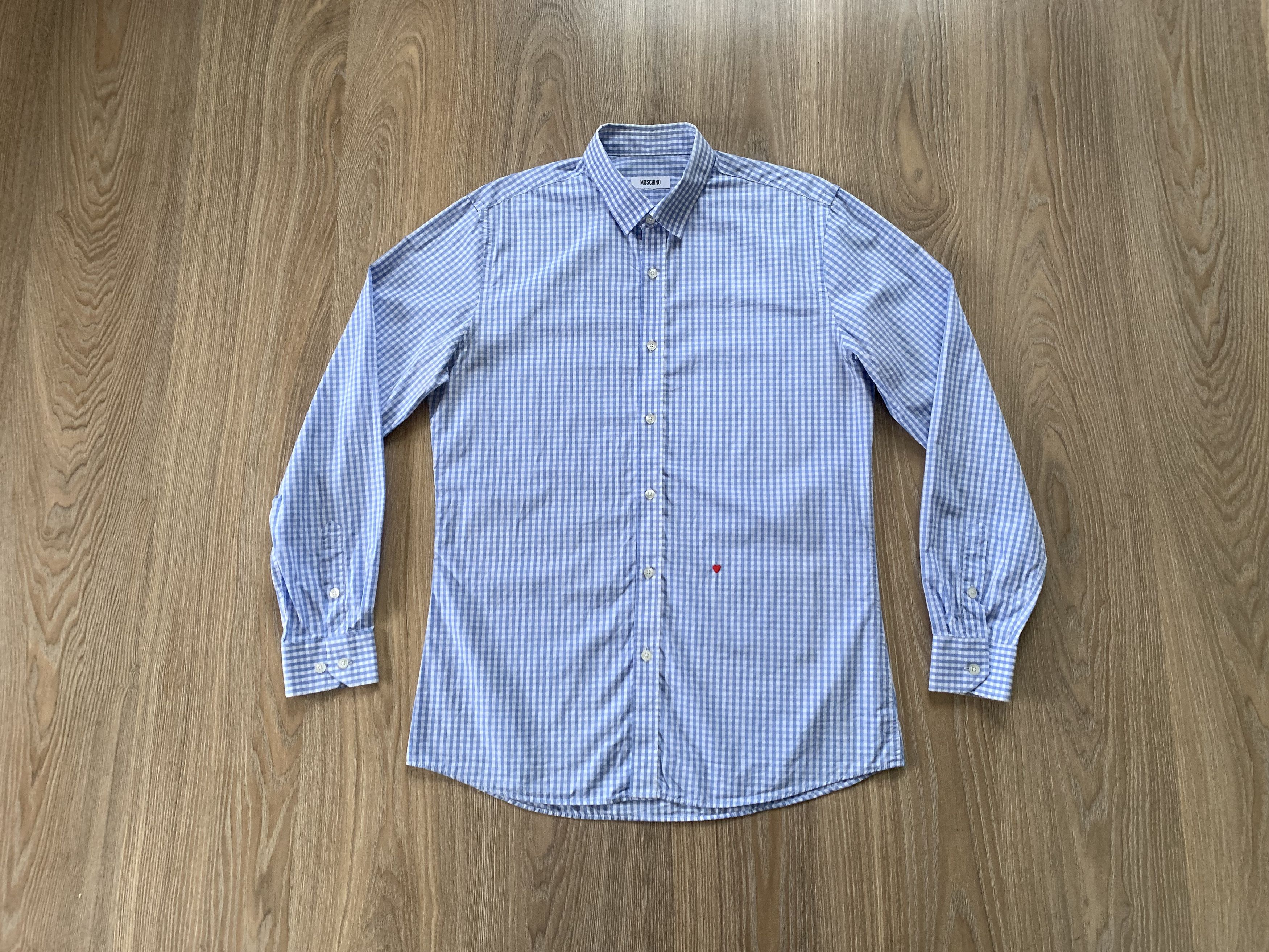 Moschino Moschino Cotton Long Sleeve Plaid Shirt Size US S / EU 44-46 / 1 - 9 Thumbnail