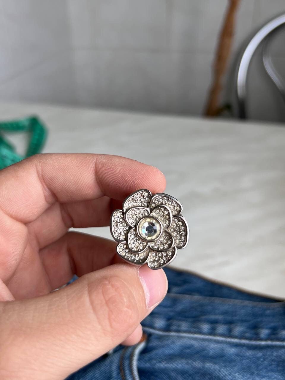 Japanese Brand × Vintage Vintage Flower Ring 🌸 Japanese style futuristic Steel Watch Size ONE SIZE - 2 Thumbnail