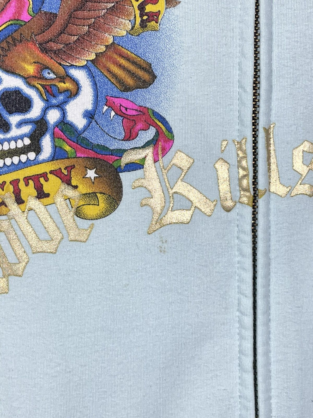 Christian Audigier × Ed Hardy × Vintage Ed Hardy Retro 00s Hoodie With Crystals Affliction Grunge Size US S / EU 44-46 / 1 - 8 Thumbnail